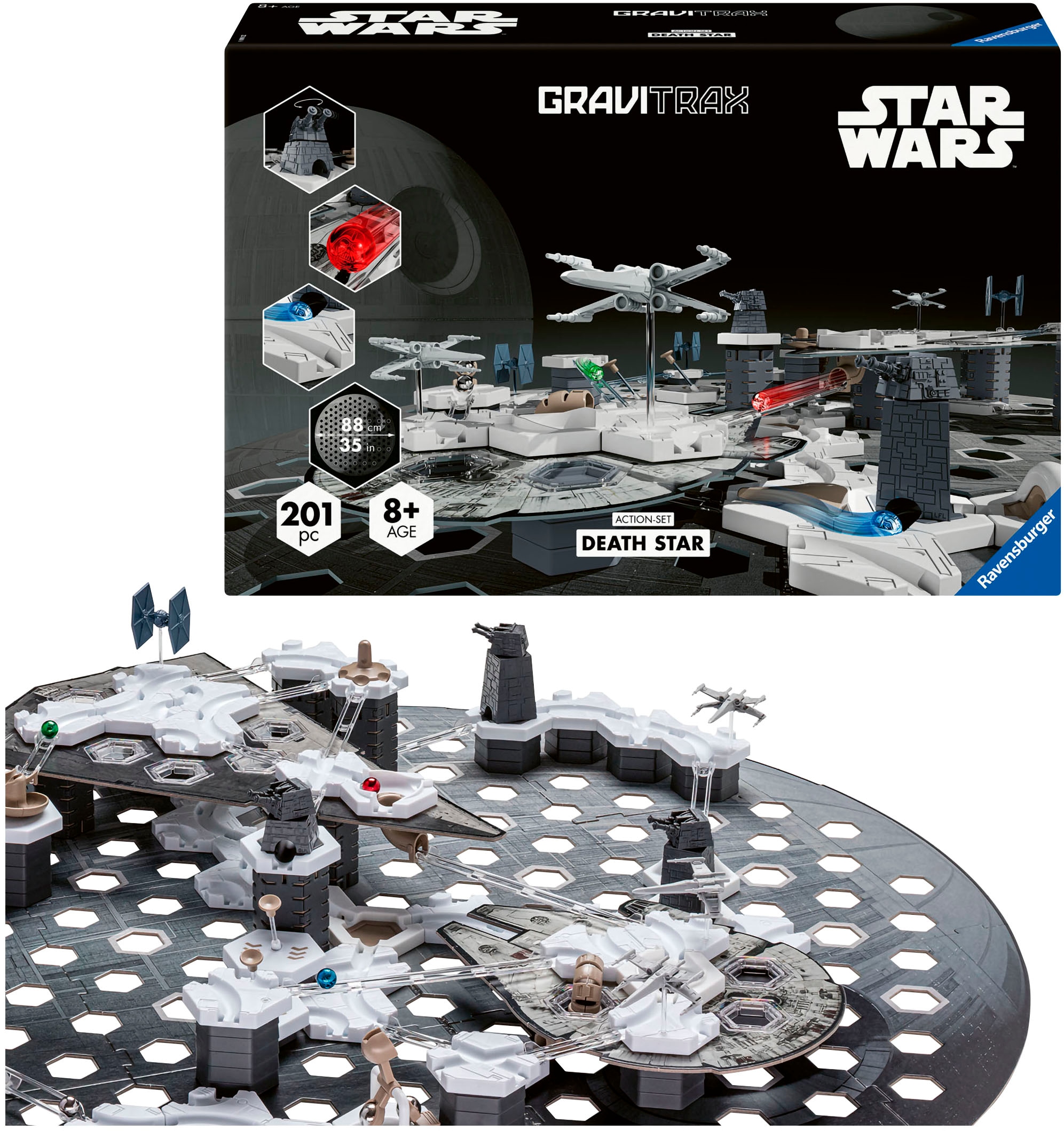 Ravensburger Kugelbahn-Bausatz »GraviTrax Star Wars Action-Set Deathstar« Made in Europe