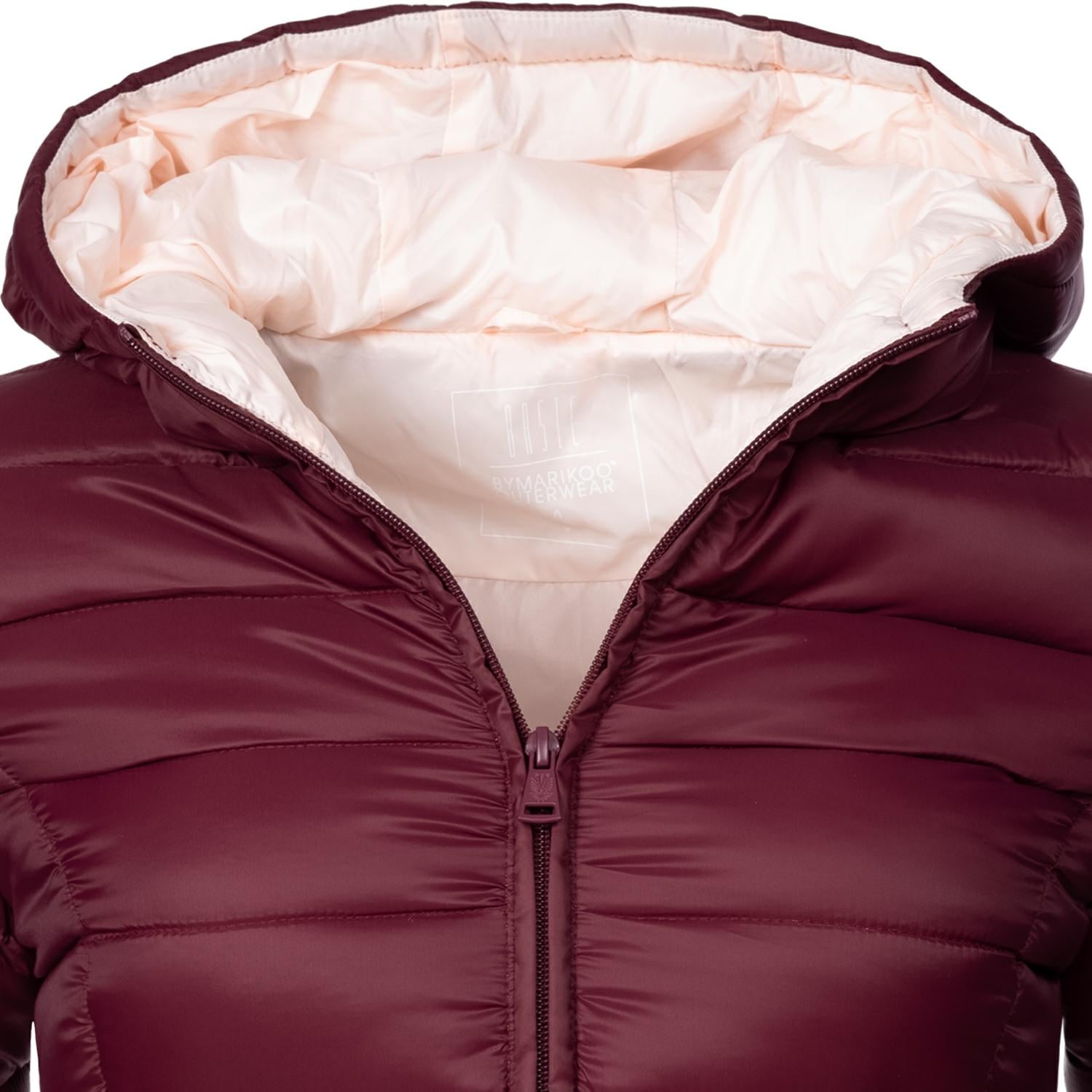 Marikoo Steppjacke »Luci«, mit Kapuze, modische Damen Übergangsjacke mit großer Kapuze