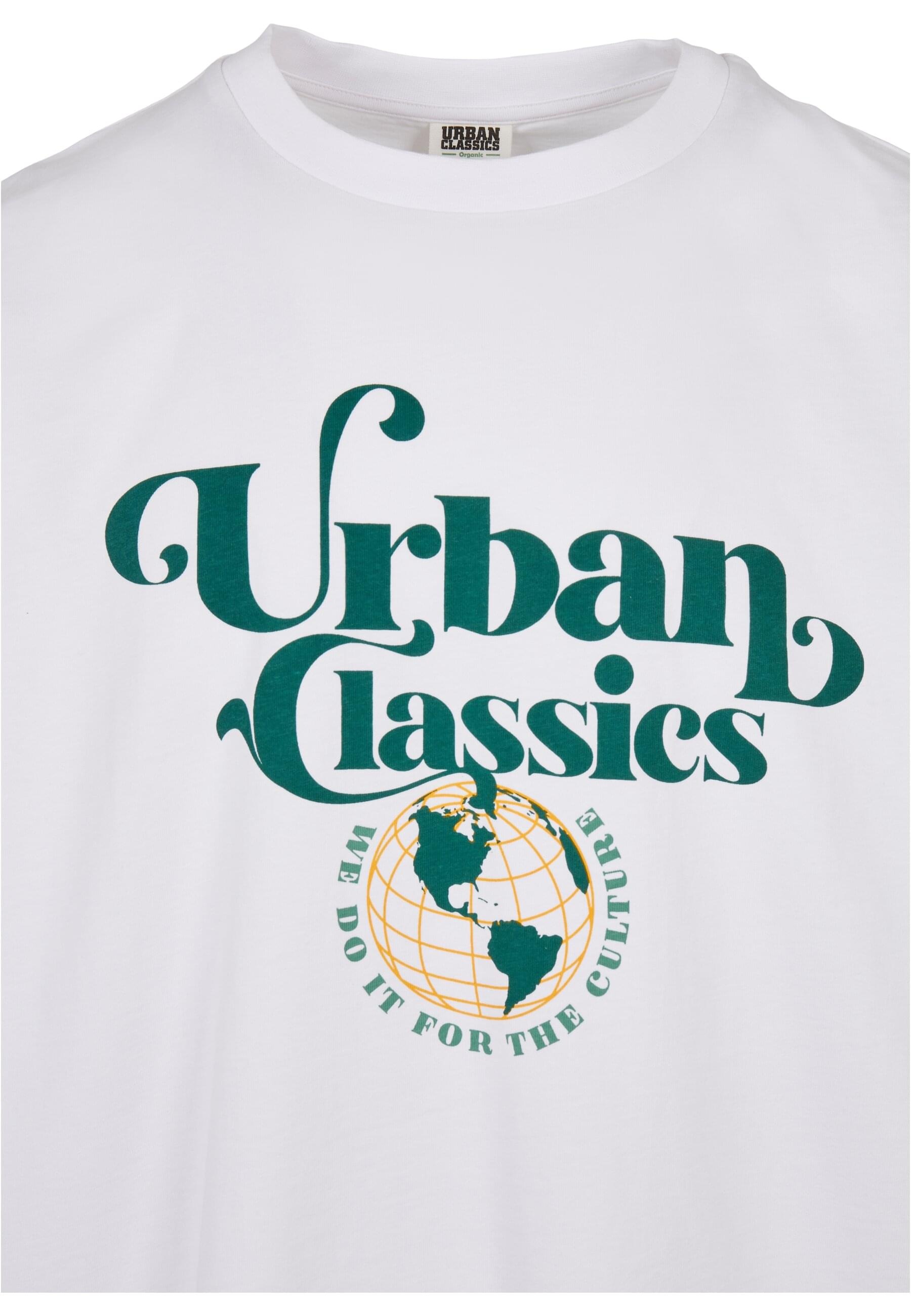 URBAN CLASSICS T-Shirt »Urban Classics Herren Organic Globe Logo Tee«, (1 tlg.)