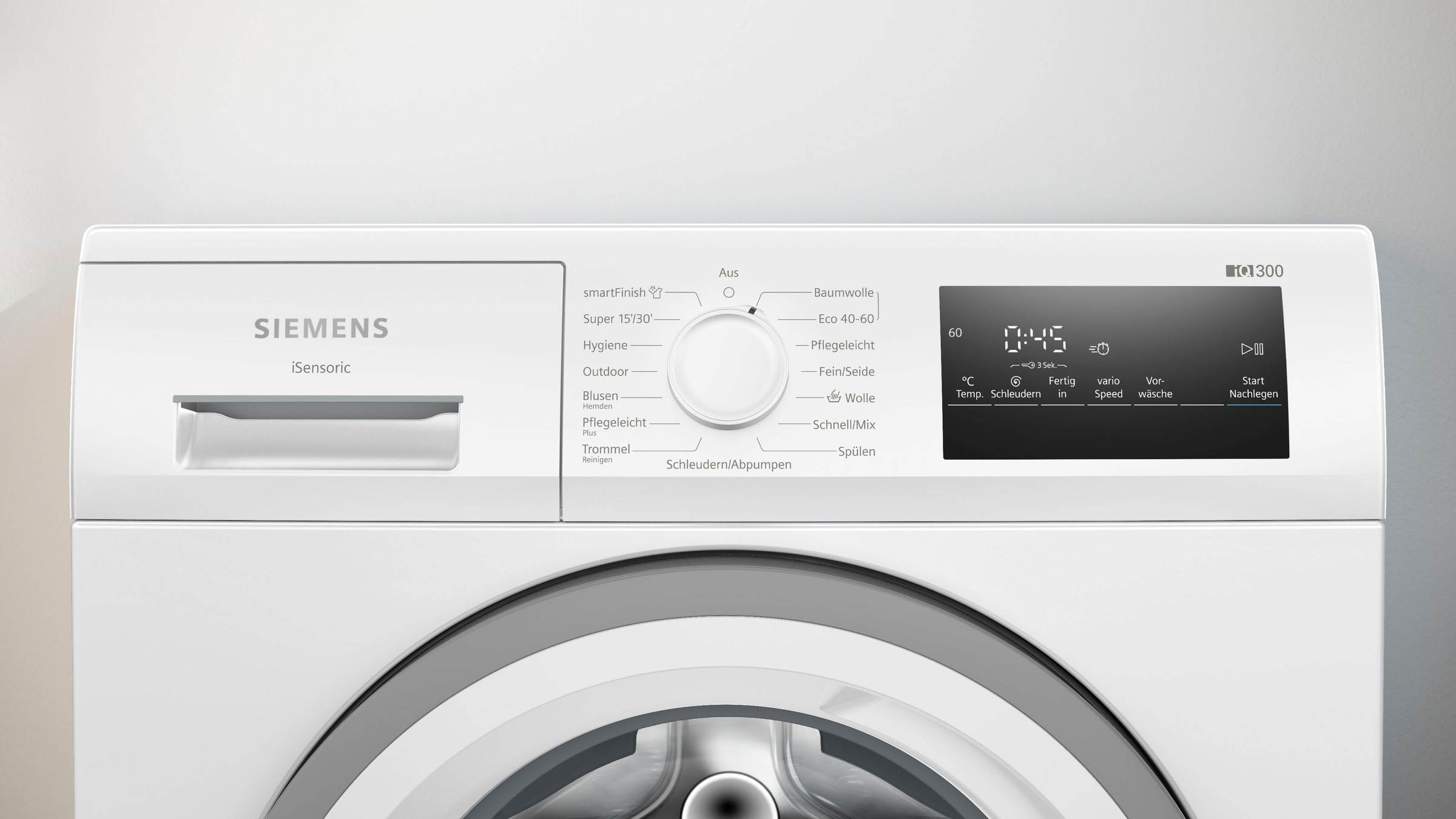 SIEMENS Waschmaschine iQ300 "WM14N127" 8 kg 1400 U/min Knitter-Programm sma günstig online kaufen