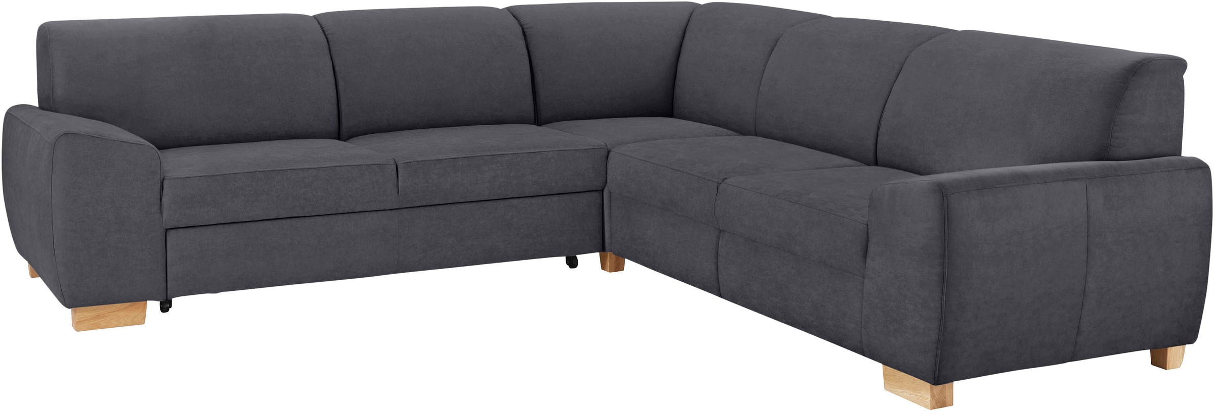 DOMO collection Ecksofa »Incanto kubische Formensprache, komfortabel, flache Armlehnen, L-Form«, wahlweise mit Bettfunktion