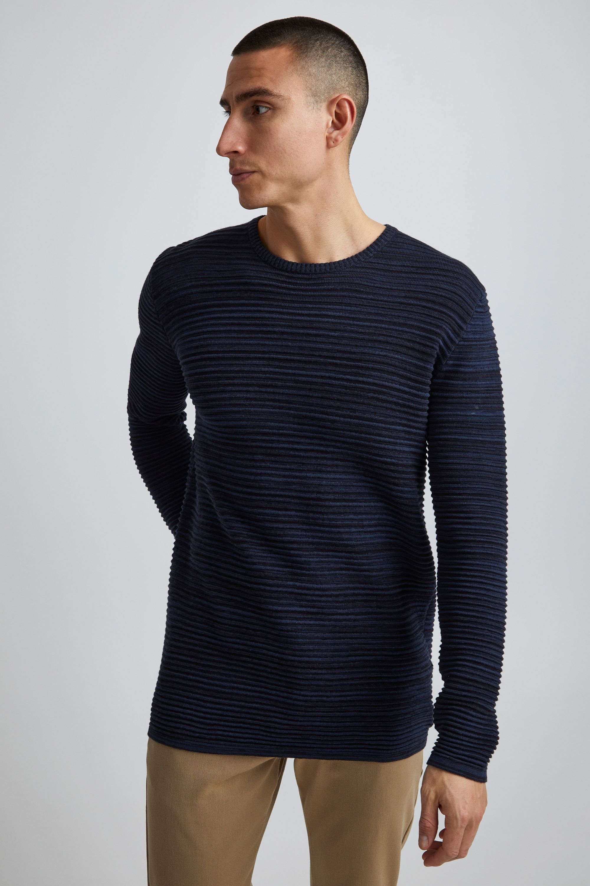 Solid Rundhalspullover "Strickrundhalspullov SDStruan" günstig online kaufen