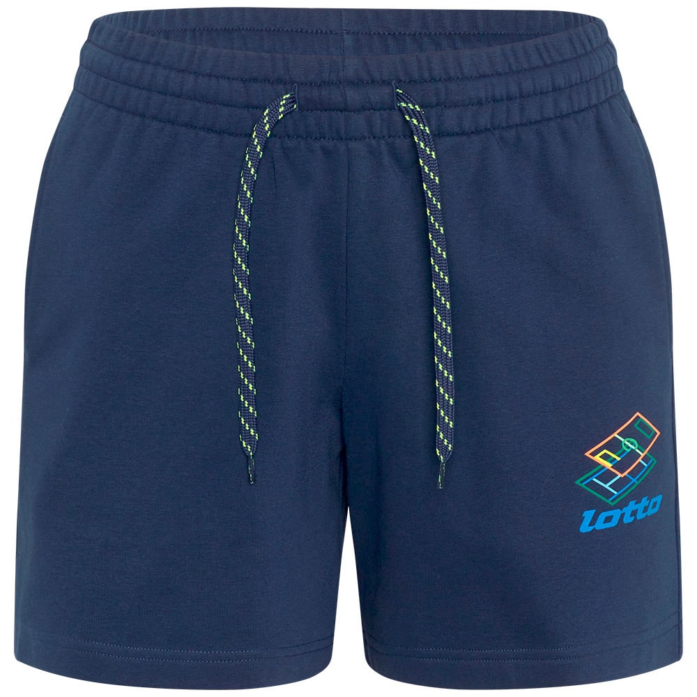 lotto Sweatshorts - mit urbanem Print in Neonfarben