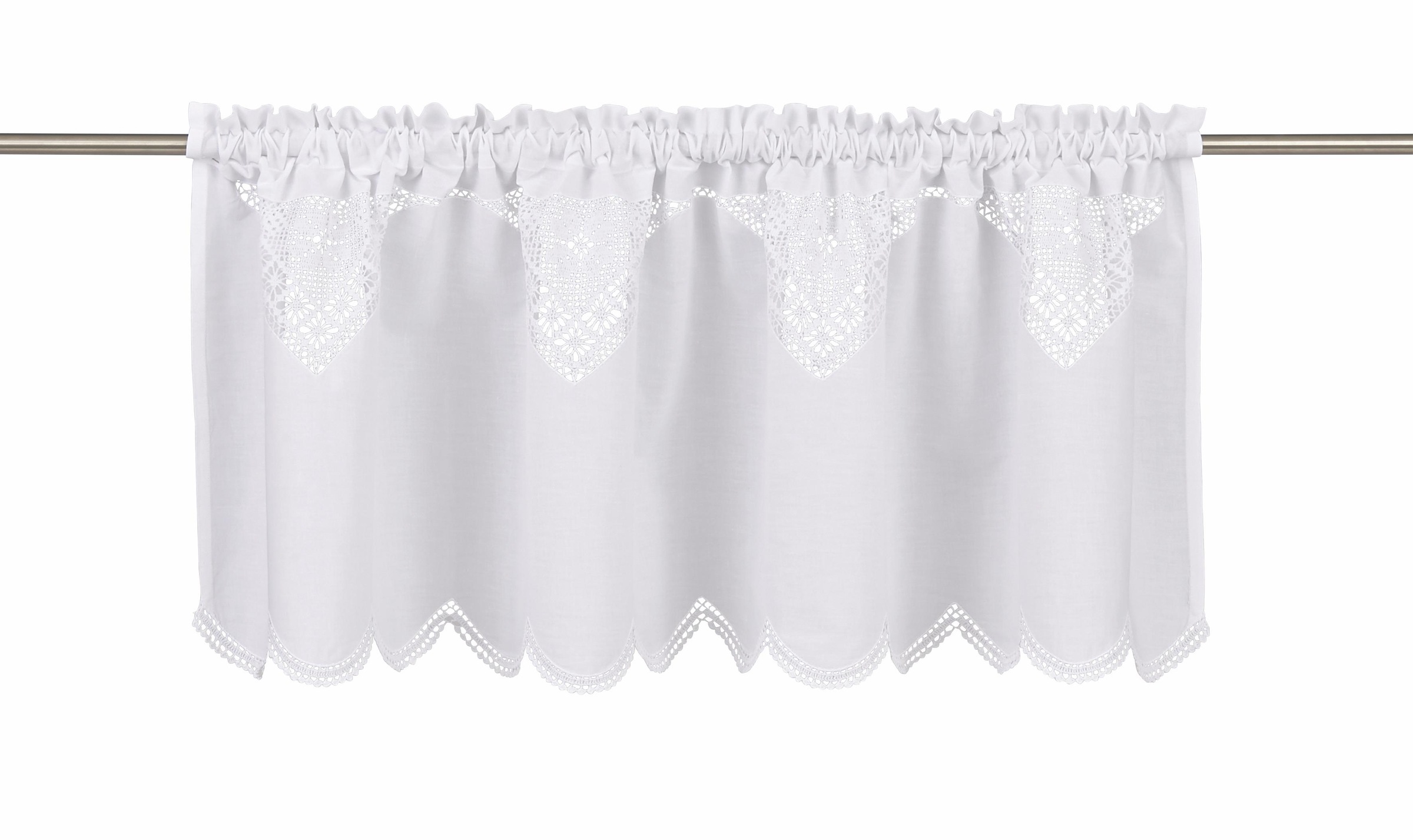 HOSSNER - ART OF HOME DECO Querbehang "Wolfgangsee" Stangendurchzug 1 Stk. günstig online kaufen