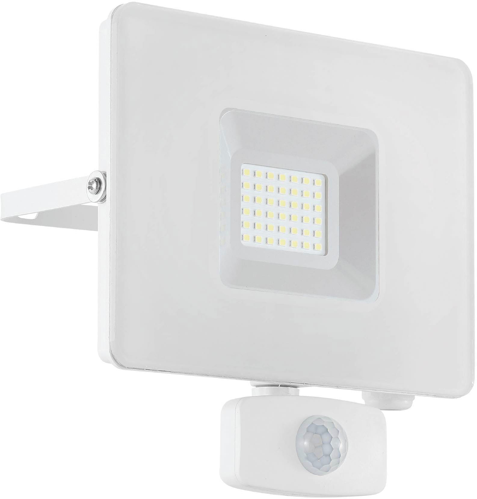 EGLO Wandleuchte "Faedo 3, Außen-Strahler, Außenleuchte, Wandstrahler, IP44, Lampe", weiß, 1, H: 19cm, 1 Stk., Leuchten, Wand-/Deckenleuchte - L17,5 x H19 x AL5 cm - weiß - 31W inkl., Wandleuchte