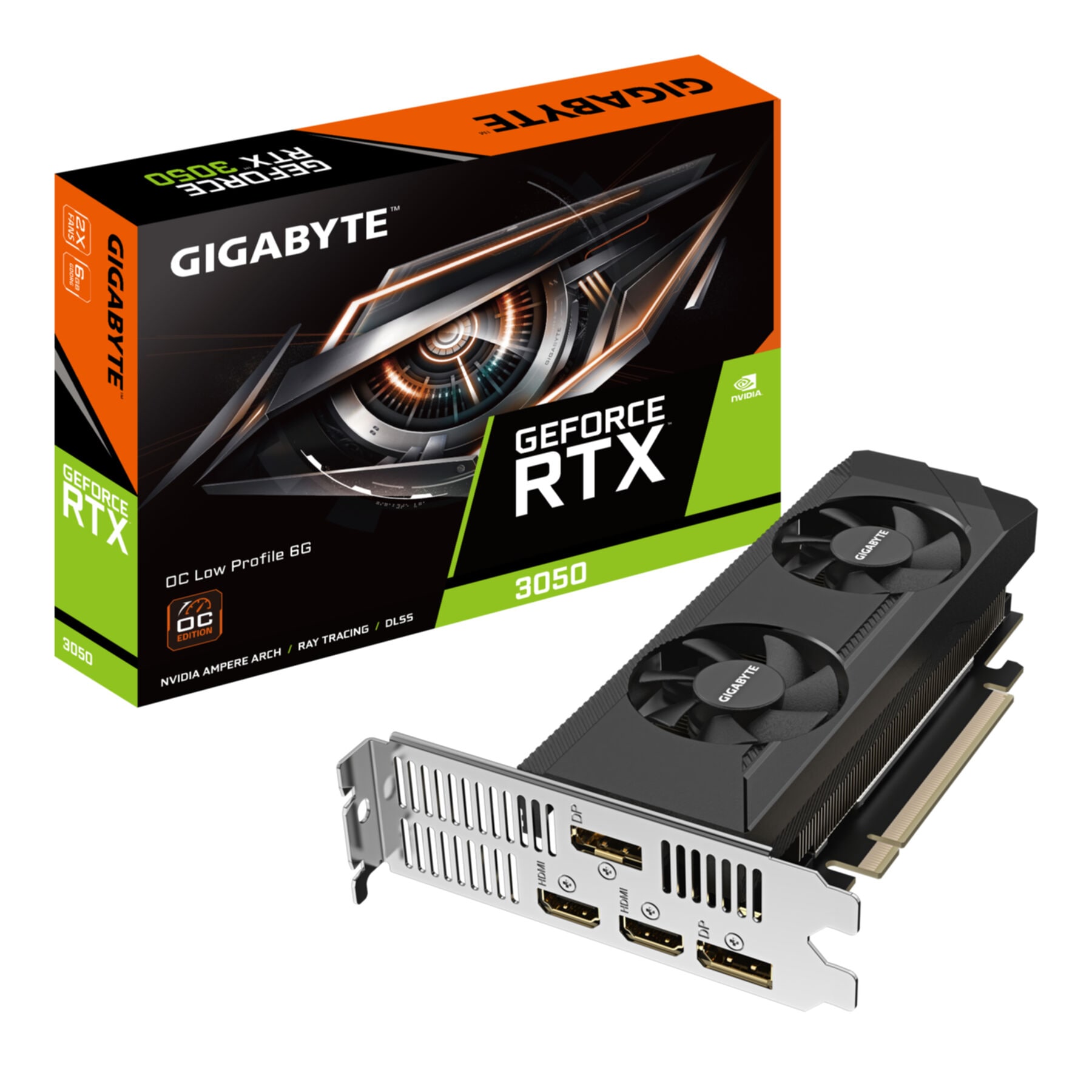 Grafikkarte »GeForce RTX 3050 OC Low Profile 6G«