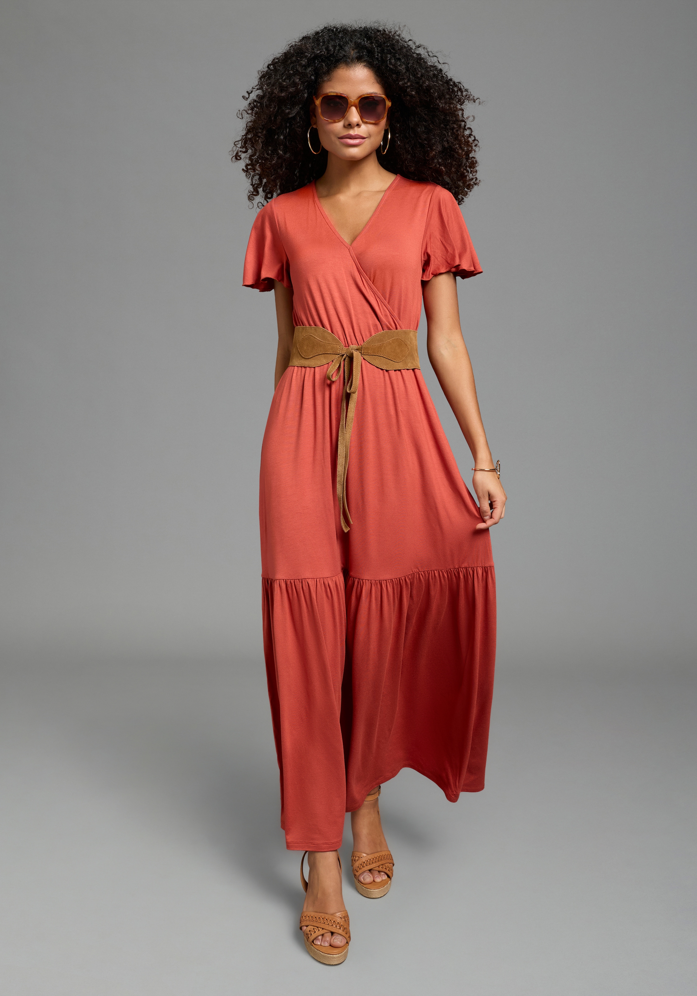 Laura Scott Sommerkleid langer Schnitt, für warme Tage, aus Single Jersey, günstig online kaufen