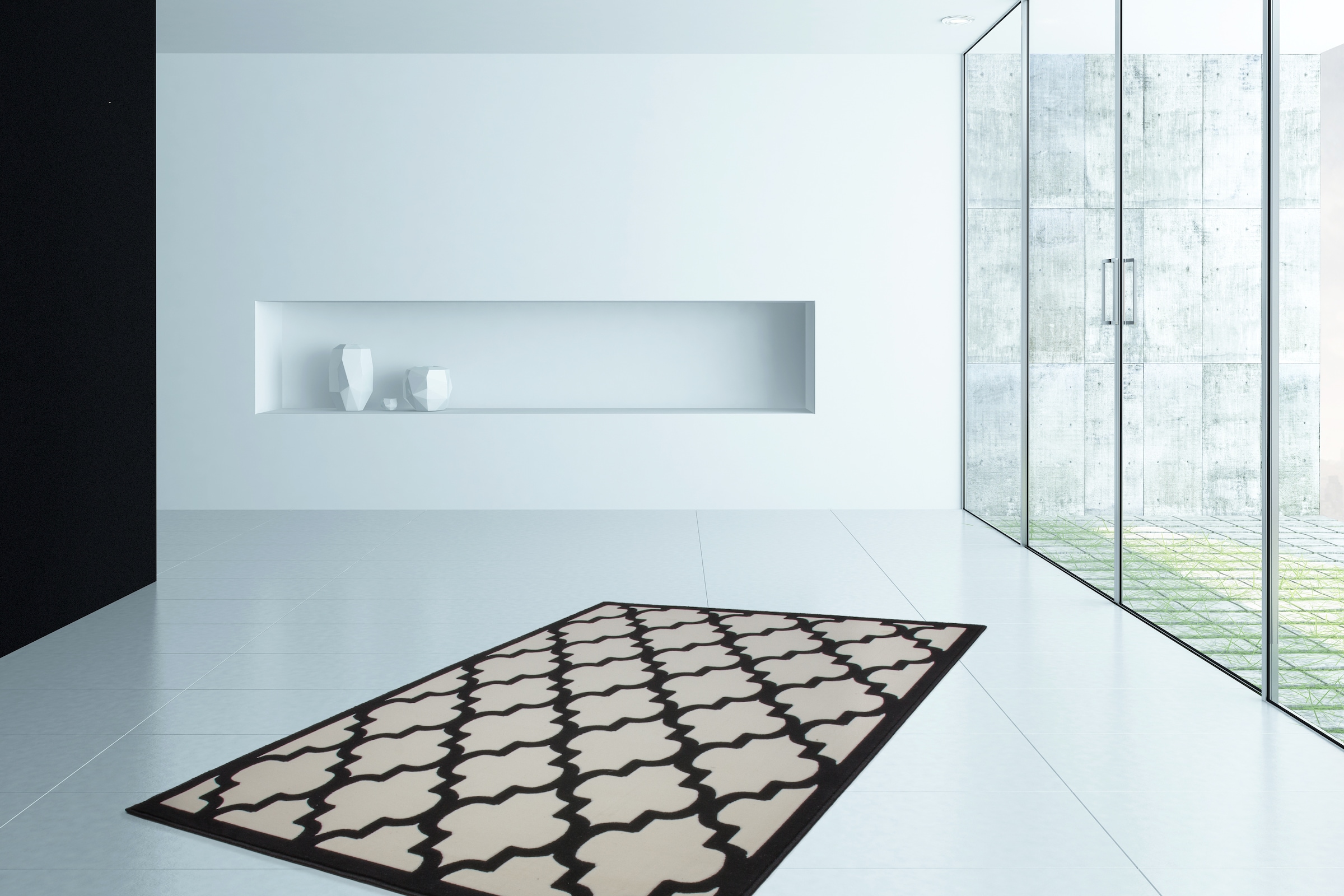 Kayoom Teppich »Manolya 3097«, rechteckig, 13 mm Höhe, 3D-Effekt (Drop-Stitch), Flachflor, pflegeleicht