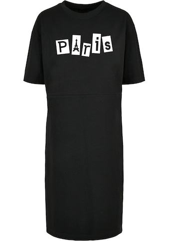 Shirtkleid »Merchcode Damen Ladies Paris X Organic Oversized Slit Tee Dress«, (1 tlg.)