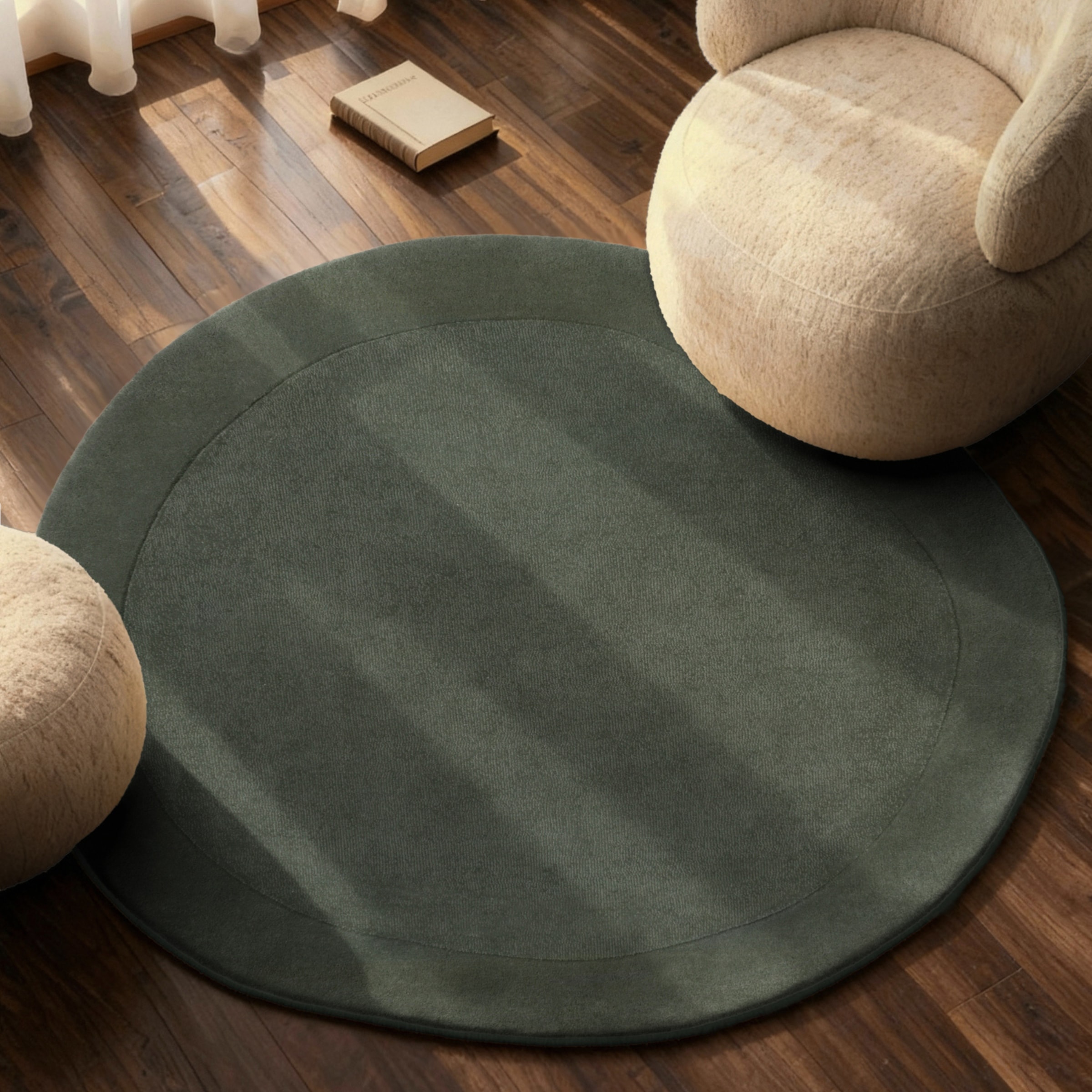 Villeroy & Boch Teppich "Wollteppich Kari" rund 17 mm Höhe Handgewebt, Woll günstig online kaufen