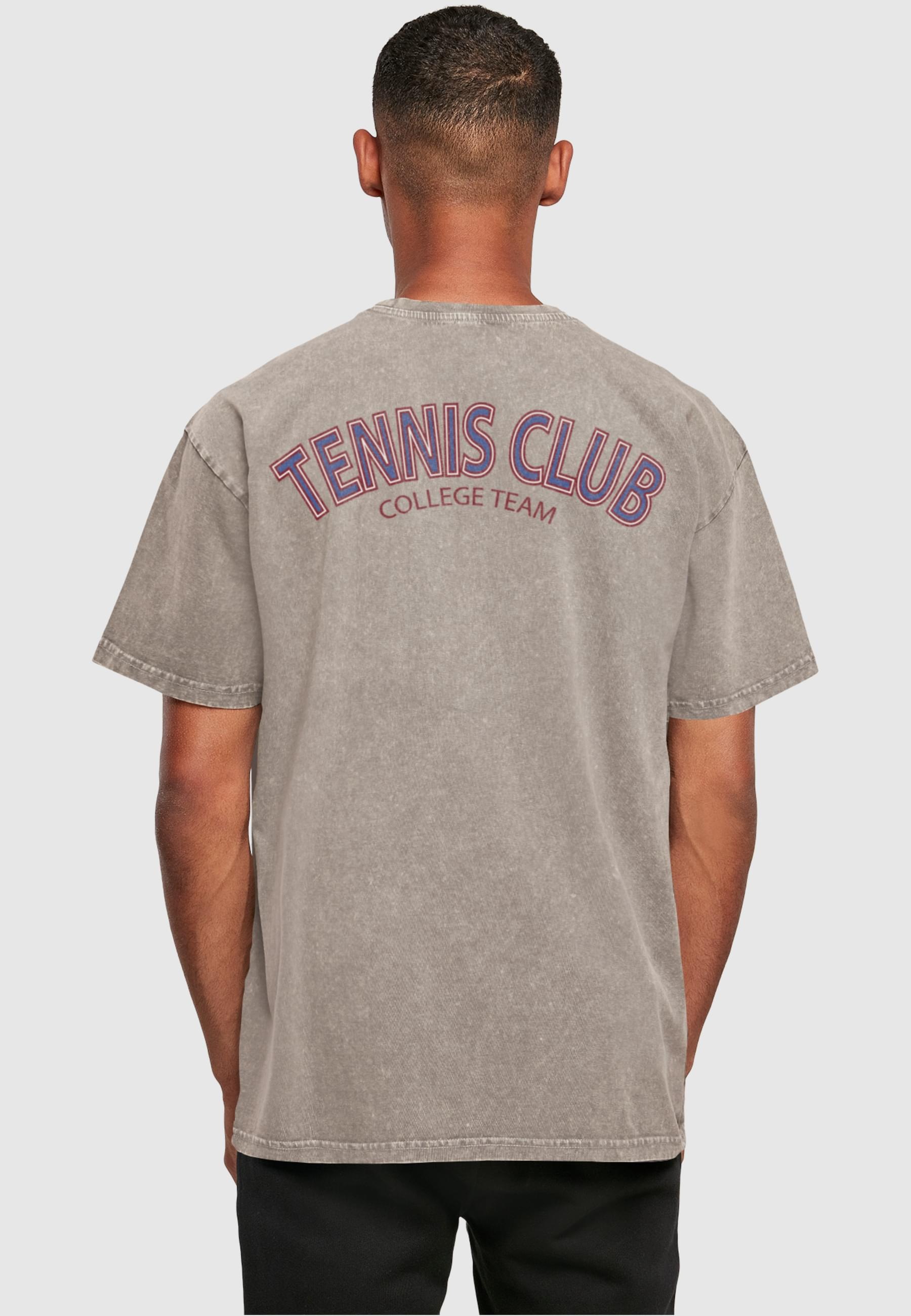 Merchcode T-Shirt »Merchcode Herren College Club Acid Washed Oversized Tee«, (1 tlg.)
