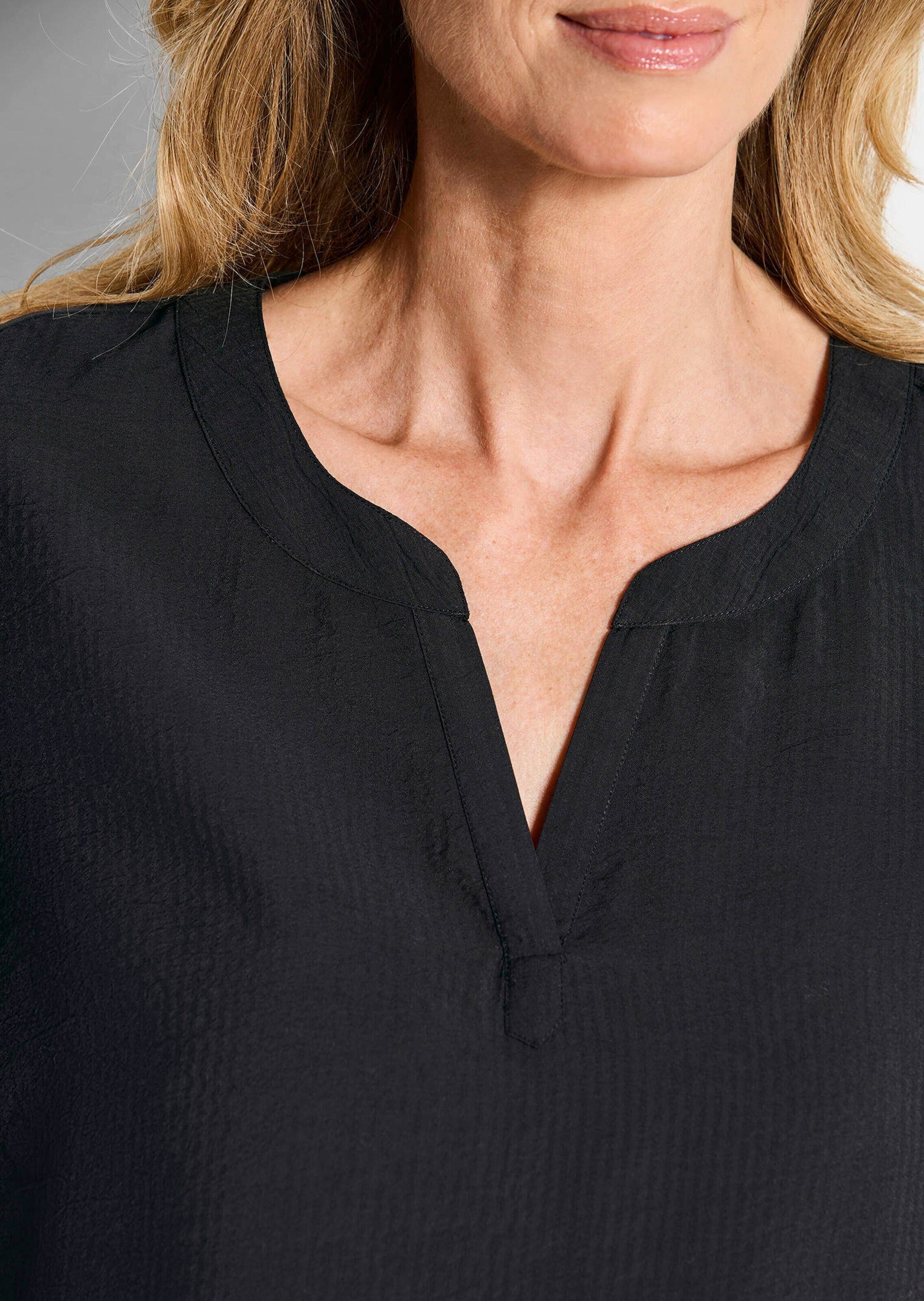 GOLDNER Schlupfbluse »Pflegeleichte Bluse aus Seersucker«