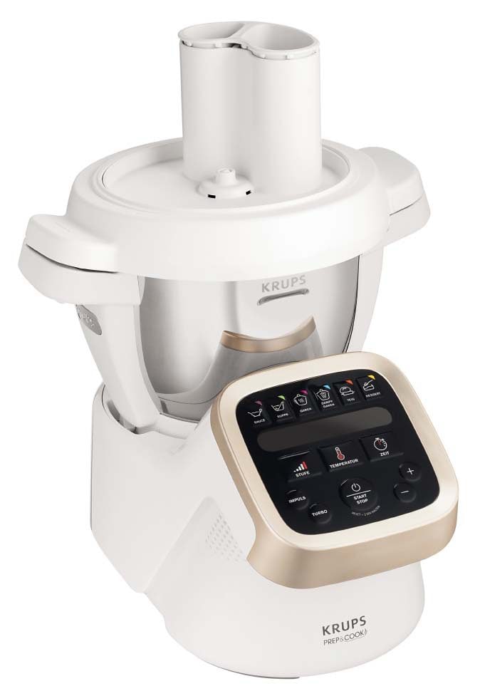 Krups Schnitzelwerk »Prep und Cook Shred & Slice«, für Krups Prep&Cook HP5031, 5 Schneidefunktionen, Metallic, XF551D
