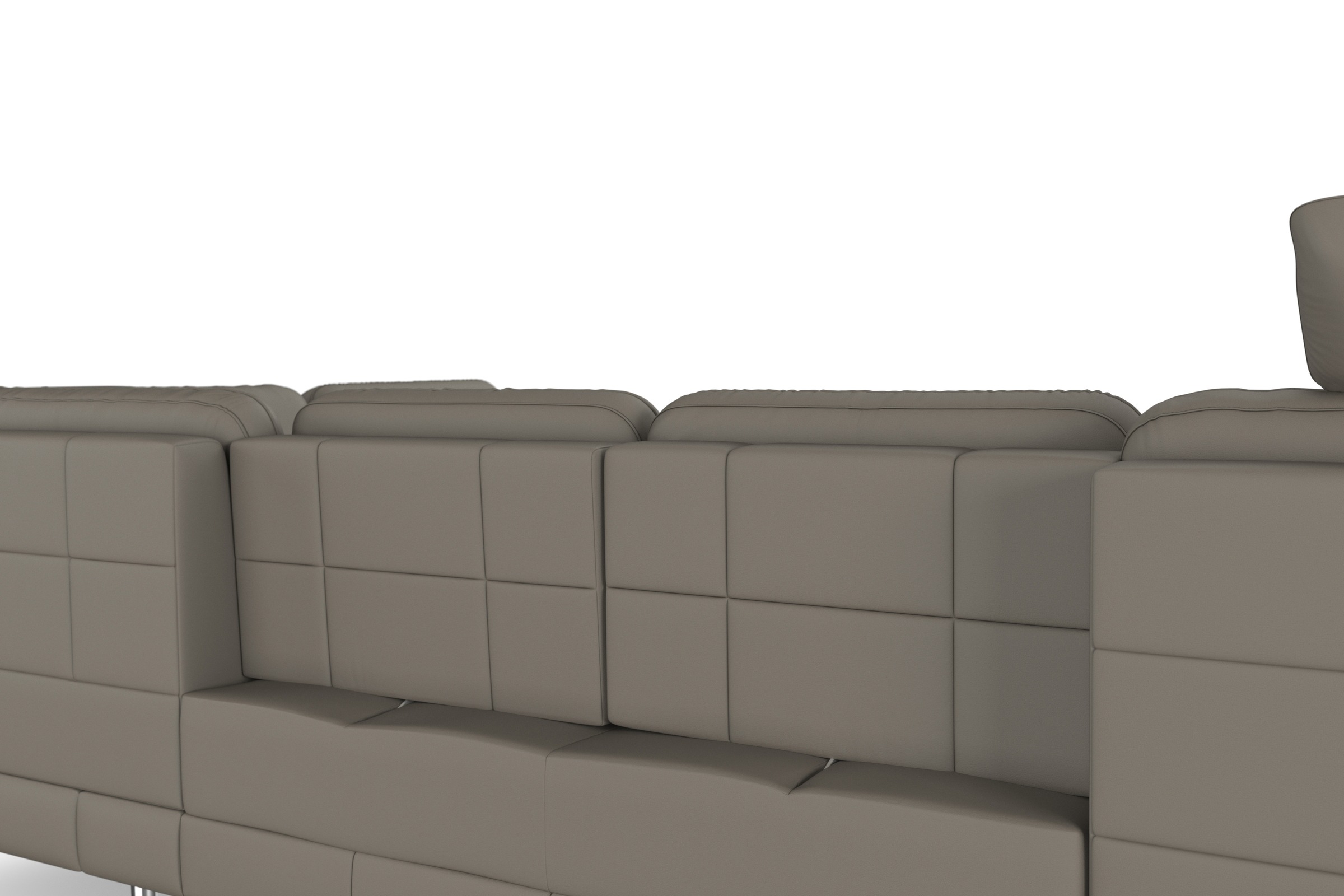 sit&more Wohnlandschaft »Bendigo U-Form«, inklusive Sitztiefenverstellung, Bodenfreiheit 15 cm, in 2 Fußfarben