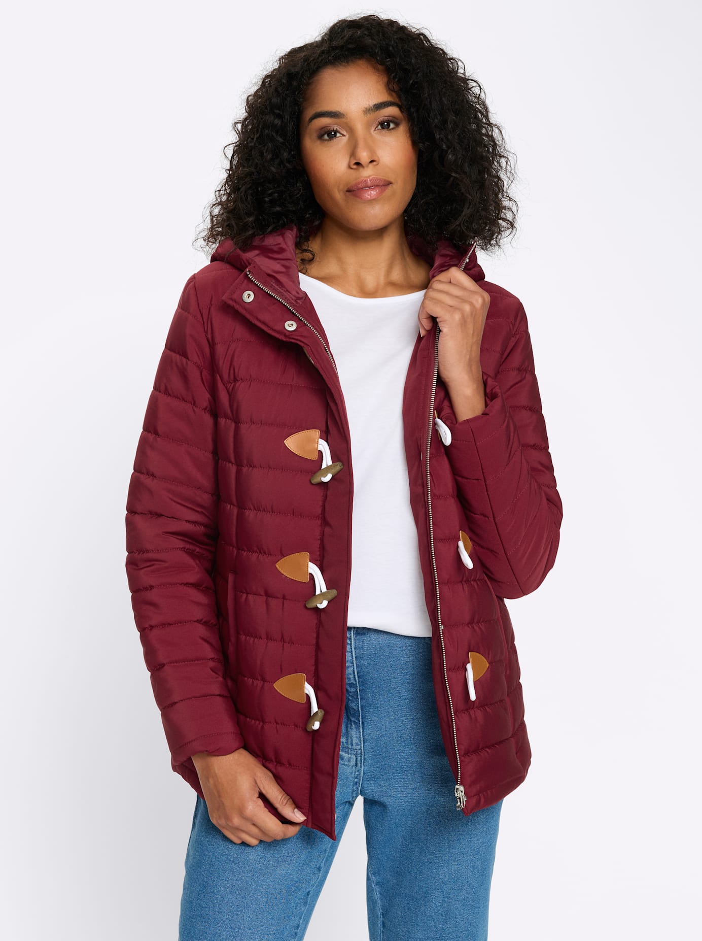 Classic Basics Steppjacke mit Kapuze