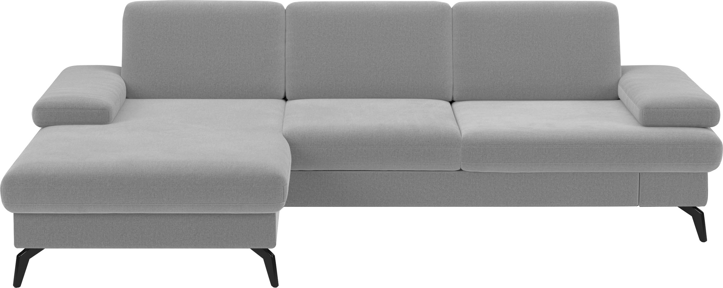 sit&more Ecksofa "Morris L-Form, inkl. Sitztiefenverstellung" wahlweise mit Armteilverstellung, Schlaffunktion & Bettkasten