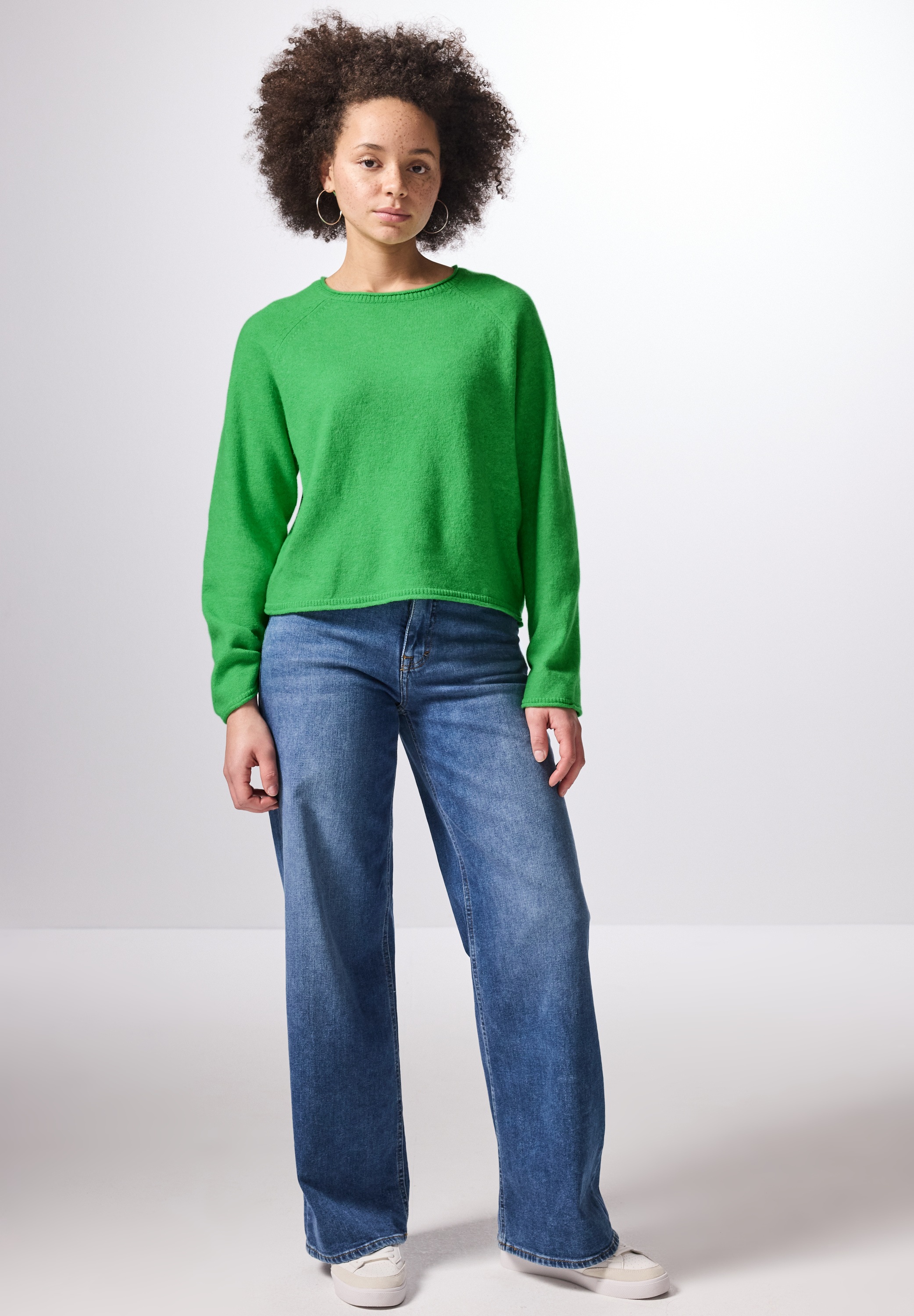 STREET ONE STUDIO Strickpullover, aus softem Materialmix