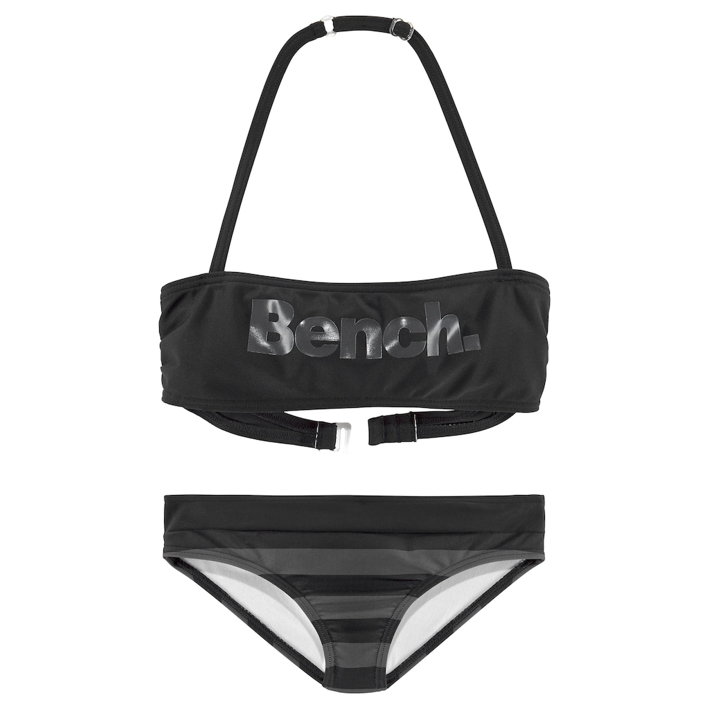 Bench. Bandeau-Bikini, mit großem Logoprint