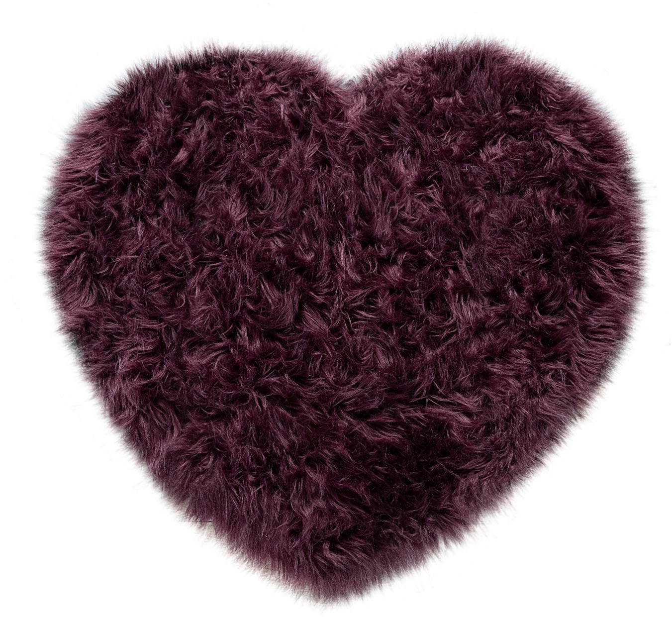 Paco Home Fellteppich "Playa 960" herzförmig 64 mm Höhe Kunstfell, Flokati- günstig online kaufen
