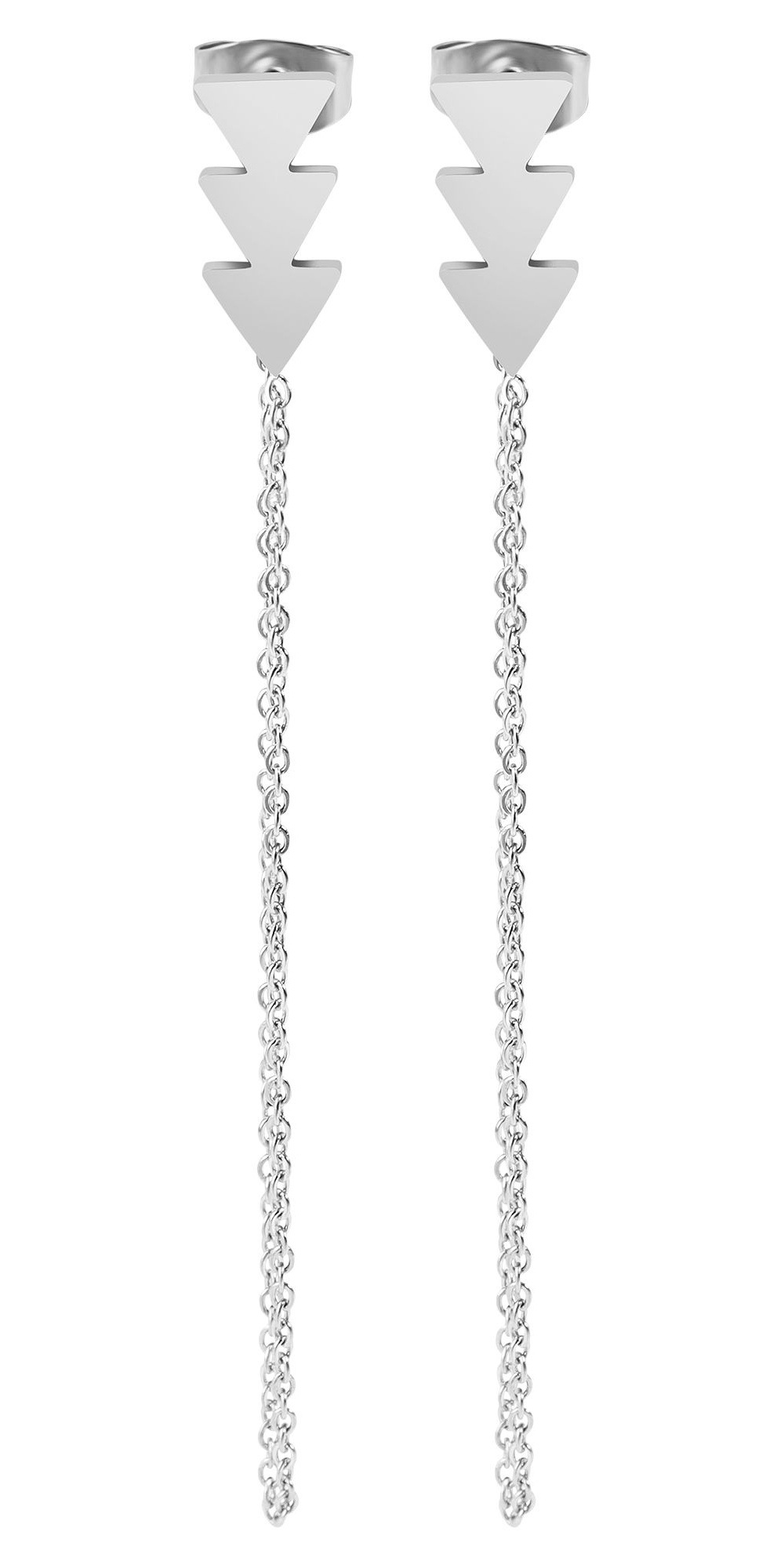 Paar Ohrhänger ADELIA´S "Damen Ohrringe – Ohrstecker aus Edelstahl", Damen, Gr. Damen, Edelstahl, silber, Ohrringe, Perfekt als Geschenk für besondere Menschen 4