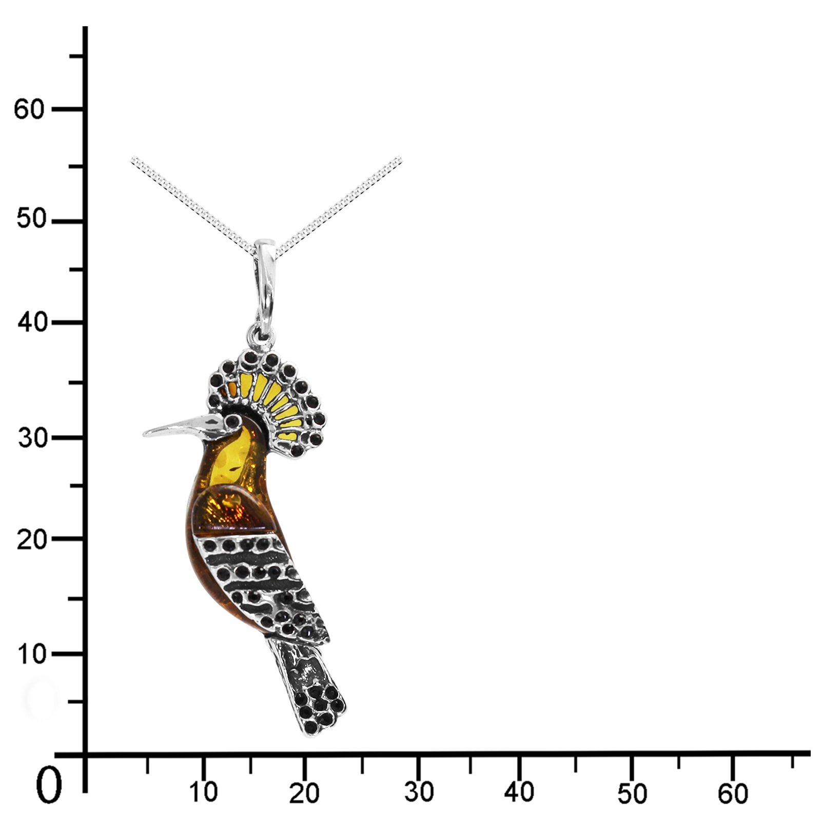 OSTSEE-SCHMUCK Kette mit Anhänger »- Vogel - Silber 925/000 - Bernstein«