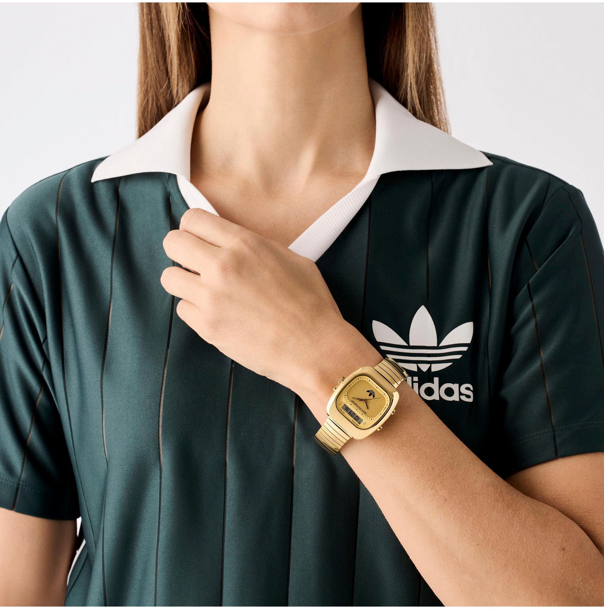 adidas Originals Chronograph »RETRO WAVE THREE«, Armbanduhr, Herrenuhr, Damenuhr,Edelstahlarmband,Stoppfunktion,digital