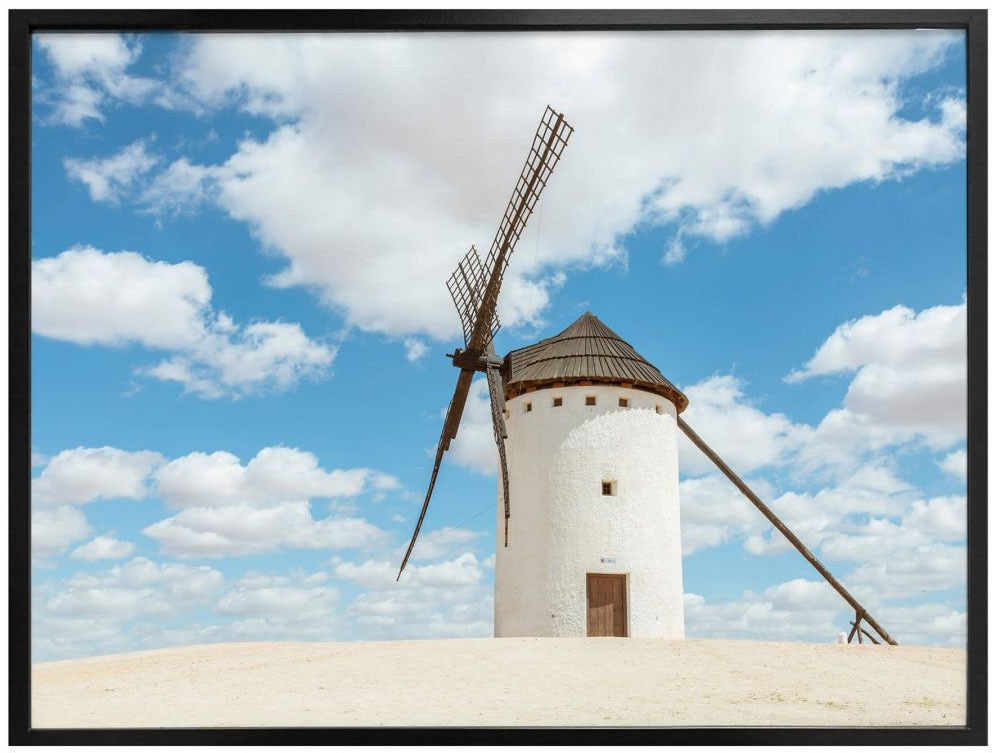 Wall-Art Poster »Windmühlen Don Quijote (1 St.), Bild, | Poster, BAUR Wandbild, Gebäude, Spanien«, bestellen Wandposter