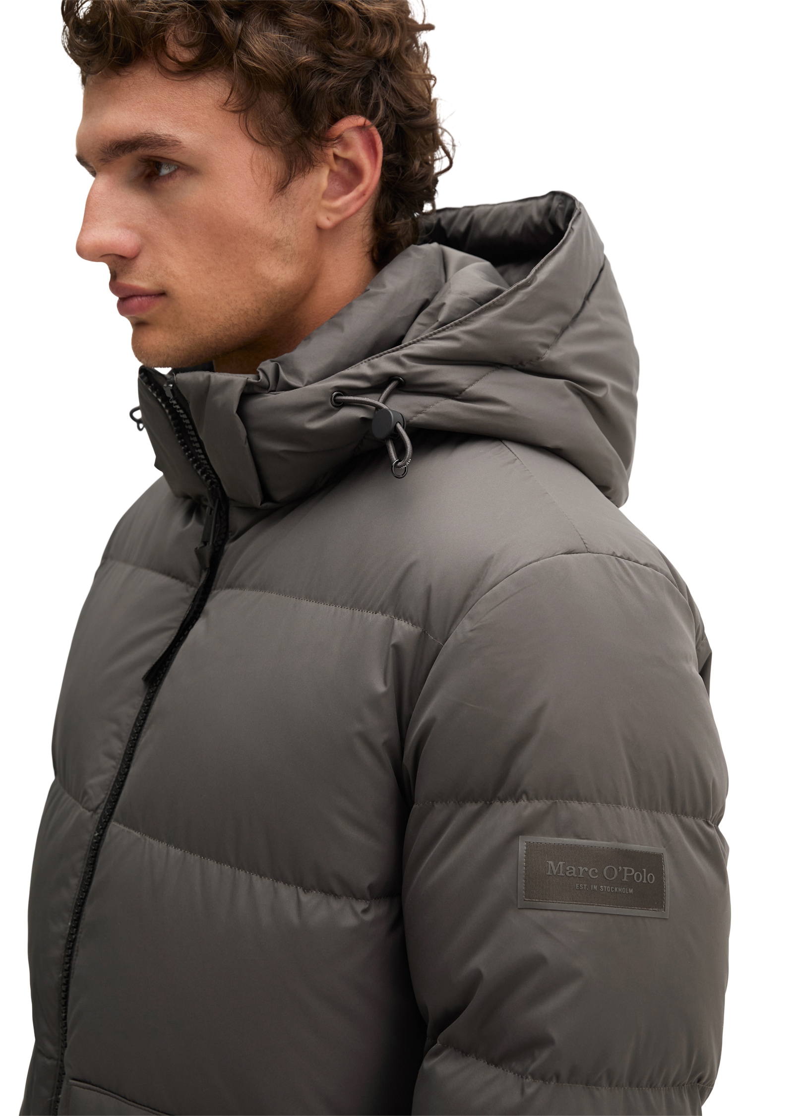 Marc O'Polo Daunenjacke mit weiten-verstellbarem Saum und abnehmbarer Lapuze