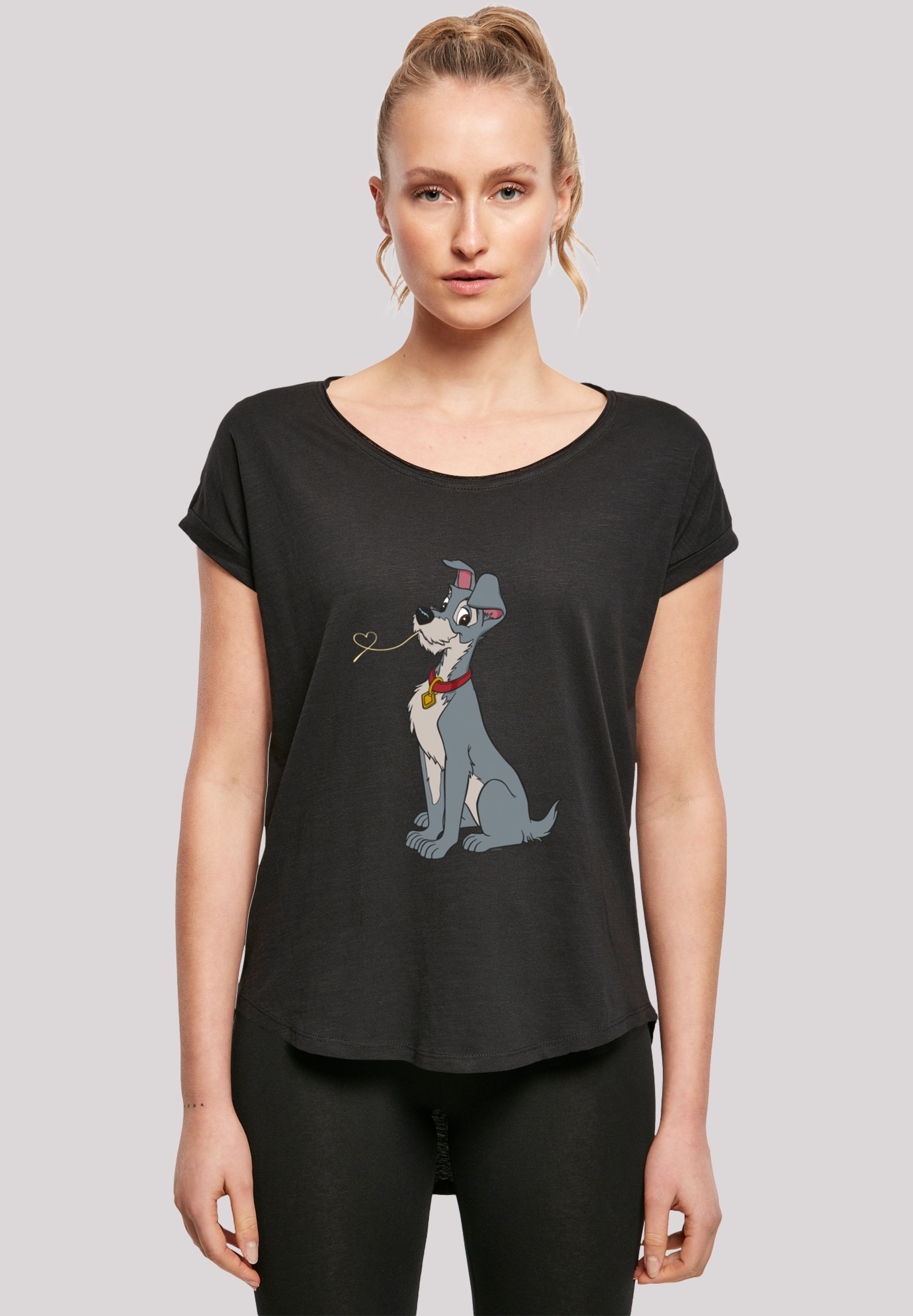 F4NT4STIC T-Shirt »Susi und Strolch Spaghetti Heart«, Print