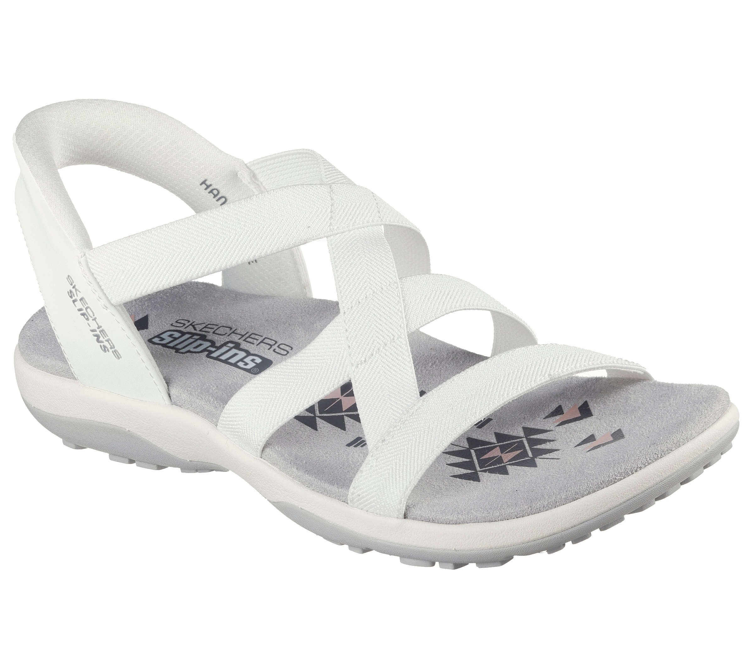 Skechers Sandale »REGGAE SLIM-STRETCH FLEX«  Flats, Trekking Sandale mit Slip-ins Funktion