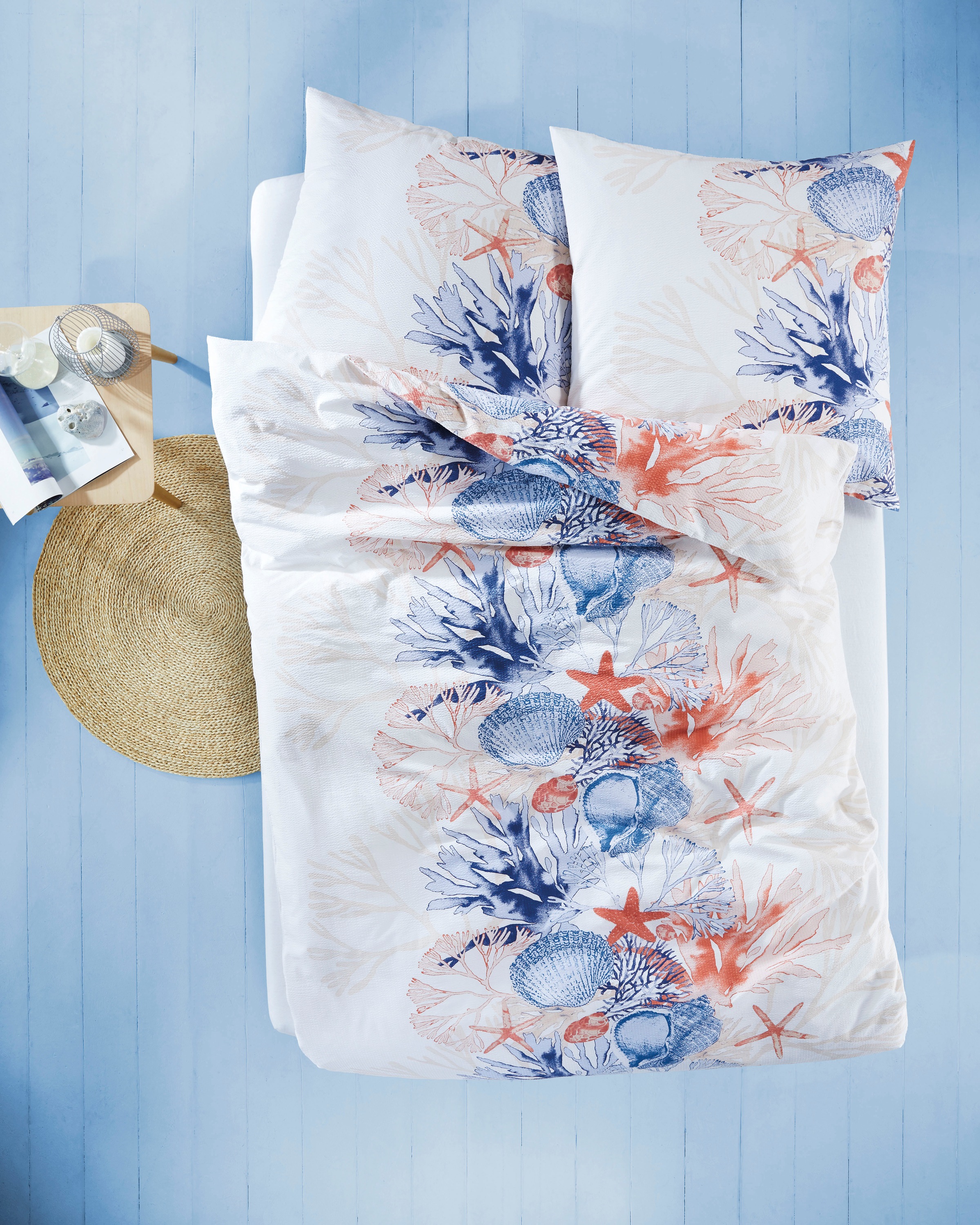 Kaeppel Bettwäsche "Coral Reef" 2 Stk. tlg. Mit Korallen und Muscheln günstig online kaufen