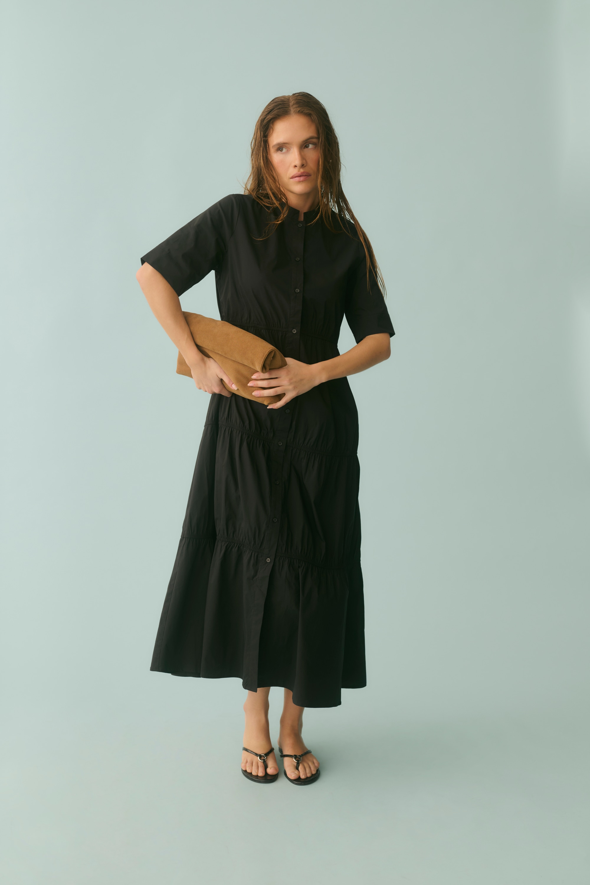 Culture Midikleid "Damen Kleid CUbreathe"