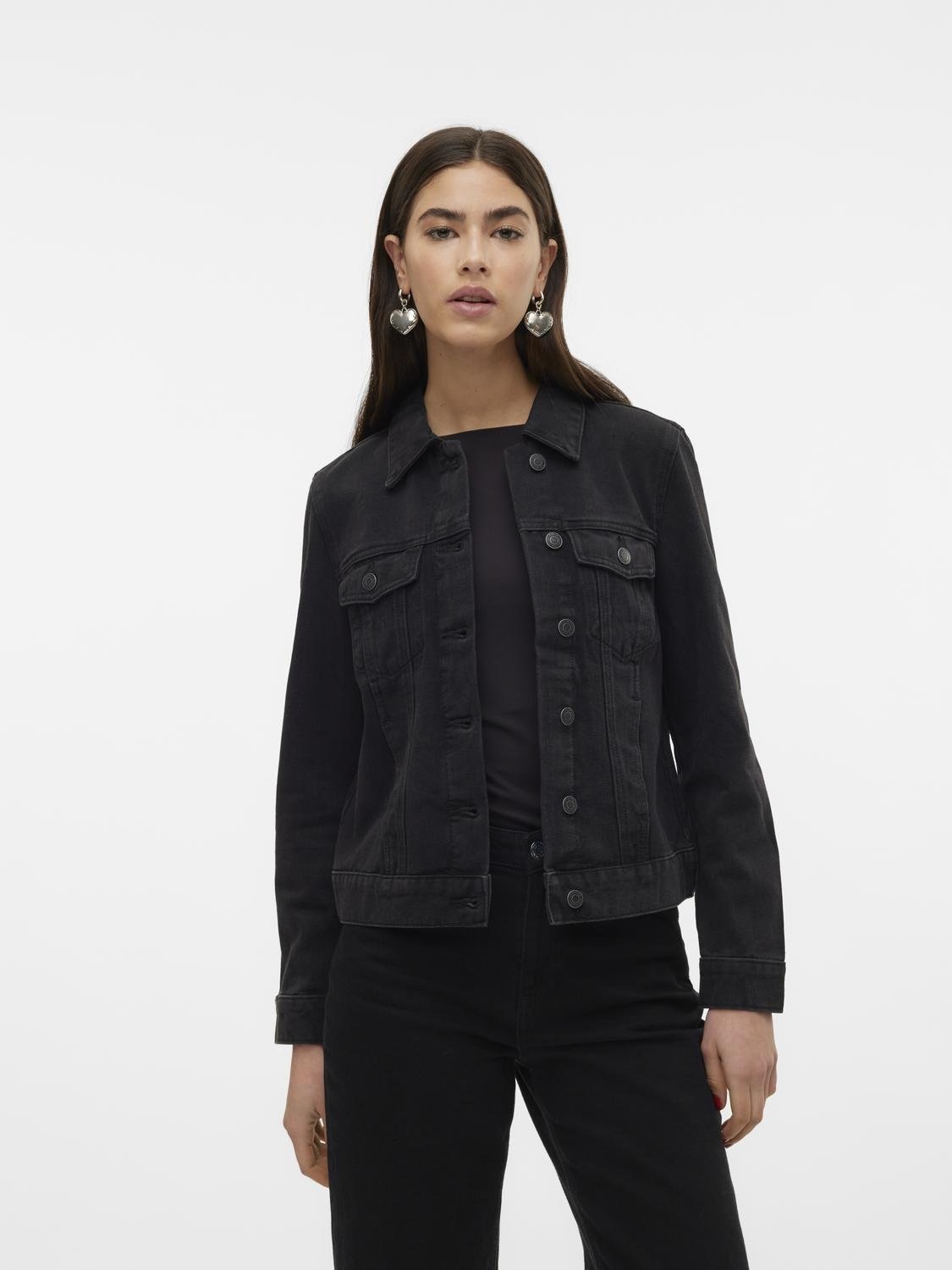 Vero Moda Jeansjacke "VMZORICA LS DENIM JACKET MIX NOOS", mit leichten Dest günstig online kaufen