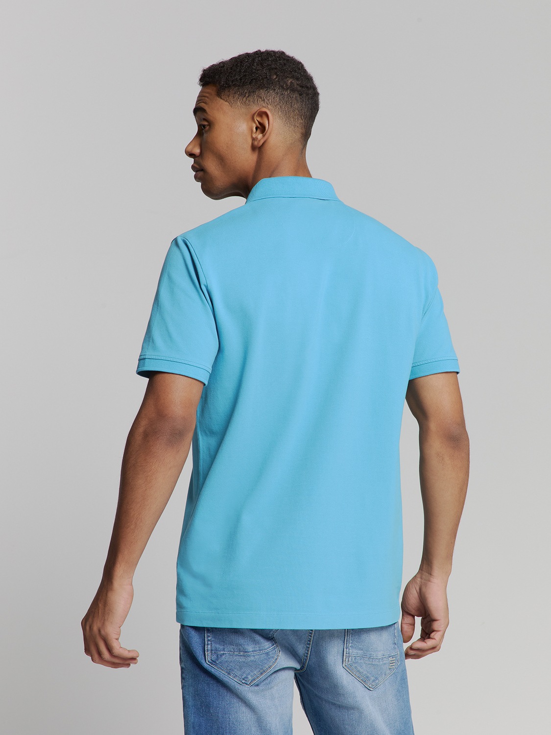 NO EXCESS Poloshirt »No Excess Poloshirt Polo Pique Garment Dyed«
