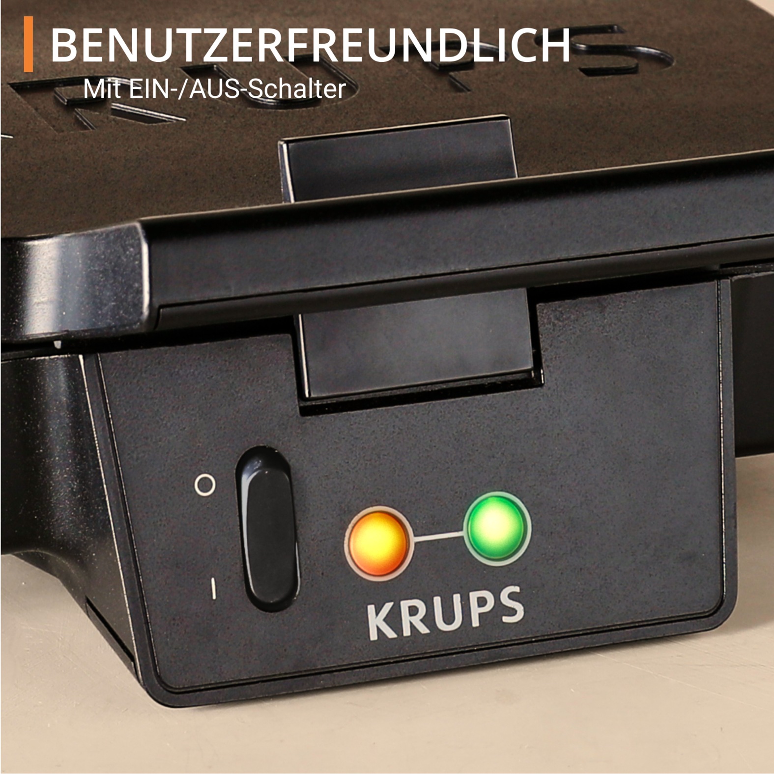 Krups Sandwichmaker »Iconic Muschelform mit elegantem Design, Keramik-Antihaftbeschichtung«, 850 W, extra-tiefe Platten, Maße: 23,4 x 26,5 x 10,8 cm, FDK462