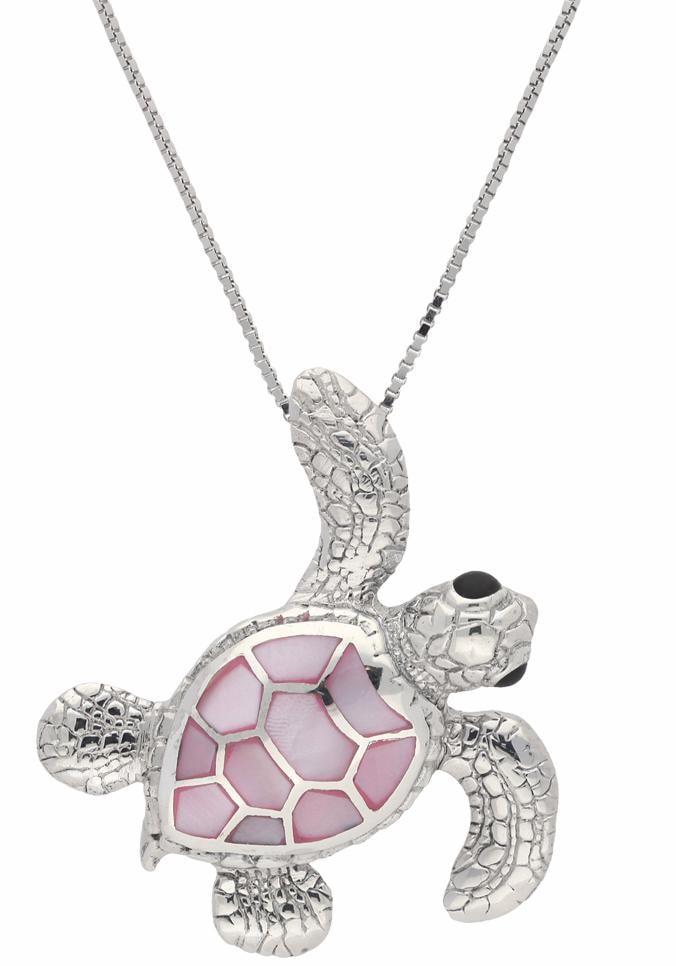 Kette mit Anhänger »Schmuck Geschenk Silber 925 Halsschmuck Halskette Schildkröte«,...