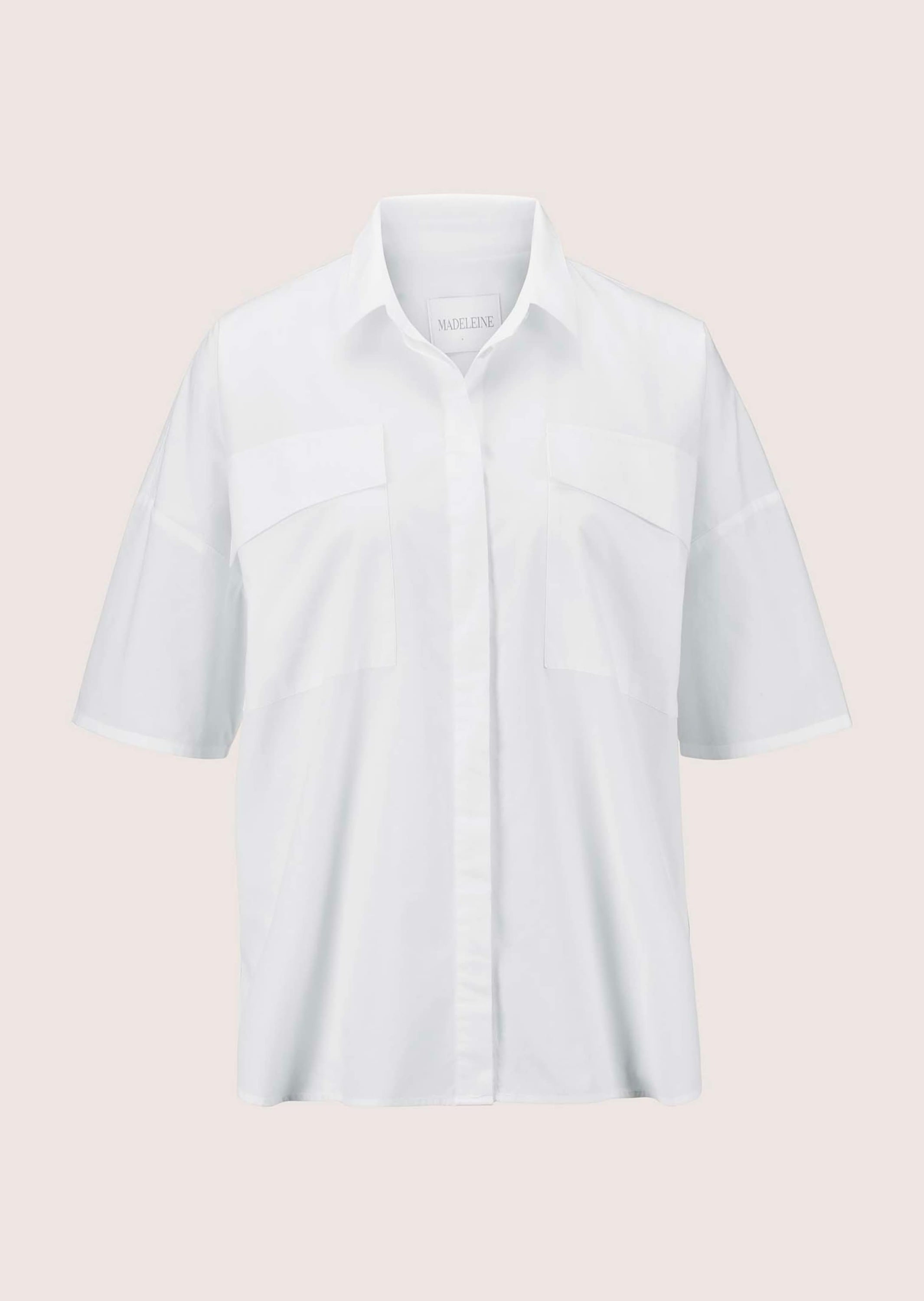 MADELEINE Kurzarmbluse "Hemdbluse Oversize-Hemd aus Baumwolle" günstig online kaufen