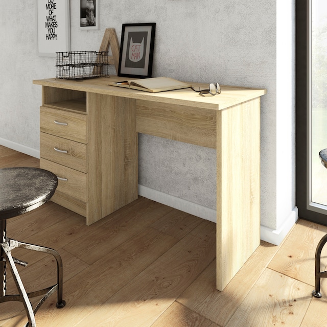 Home affaire Schreibtisch »Plus«, mit vielen Stauraummöglichkeiten,  zeitloses Design bestellen | BAUR