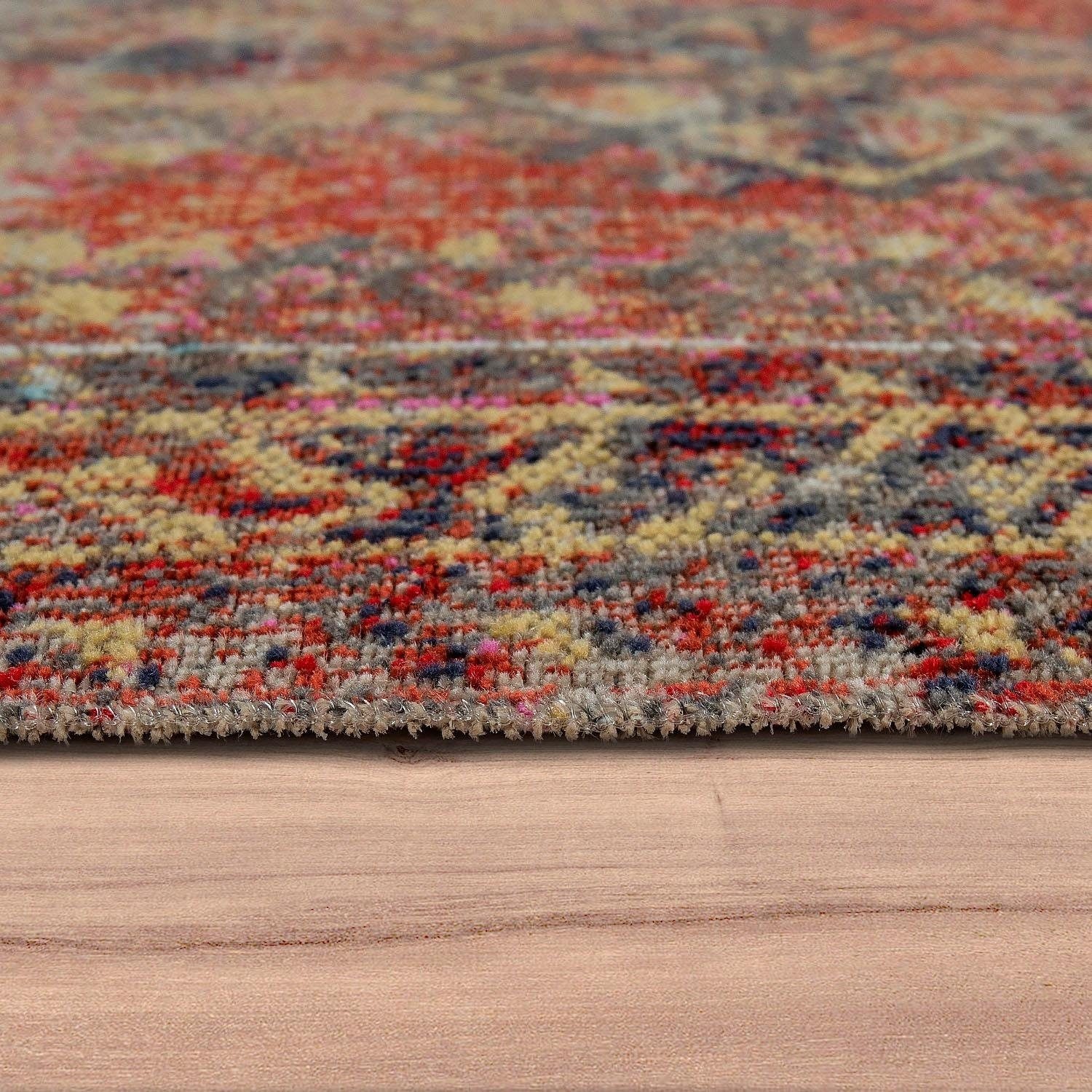 Paco Home Teppich »Artigo 432«, rechteckig, 4 mm Höhe, Orient-Optik, Vintage Design, In- und Outdoor geeignet, Wohnzimmer