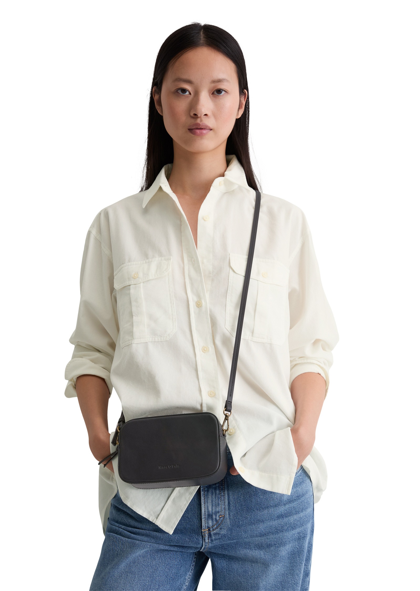 Marc O'Polo Umhängetasche »aus edlem Rindleder«