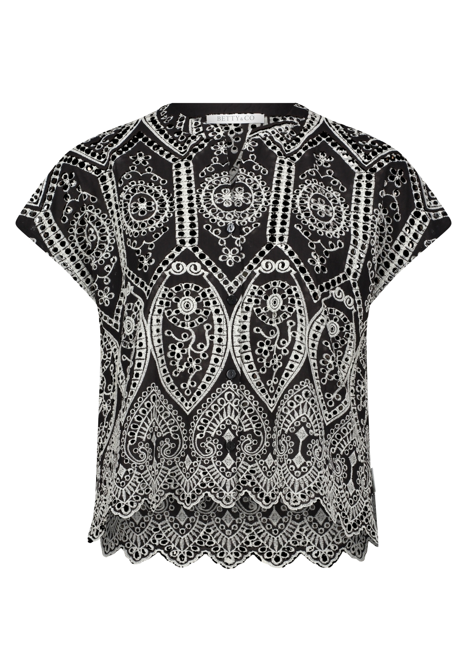 Betty&Co Hemdbluse »Damen mit Stickerei«