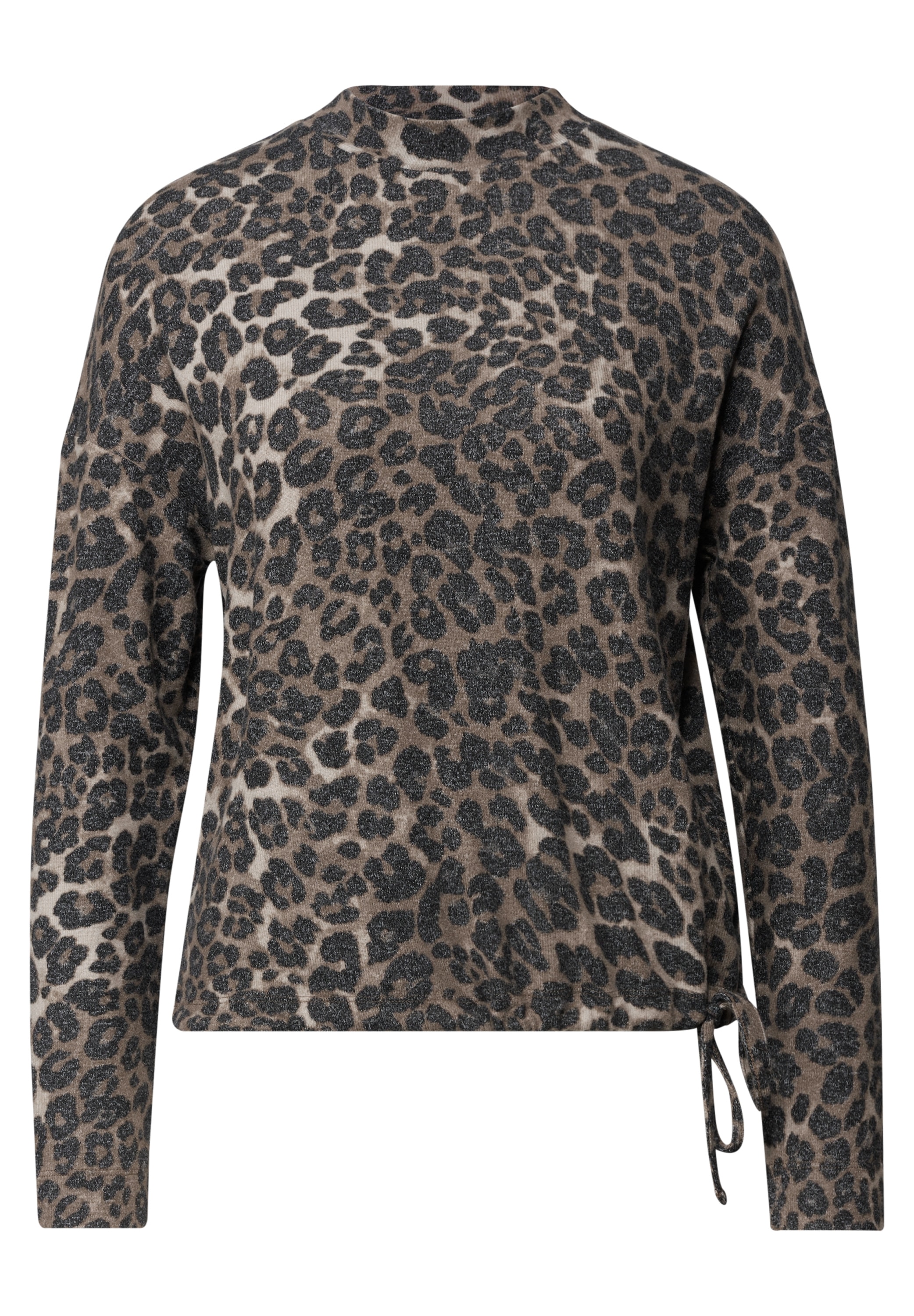STREET ONE Langarmshirt mit Tunnelzug am Saum