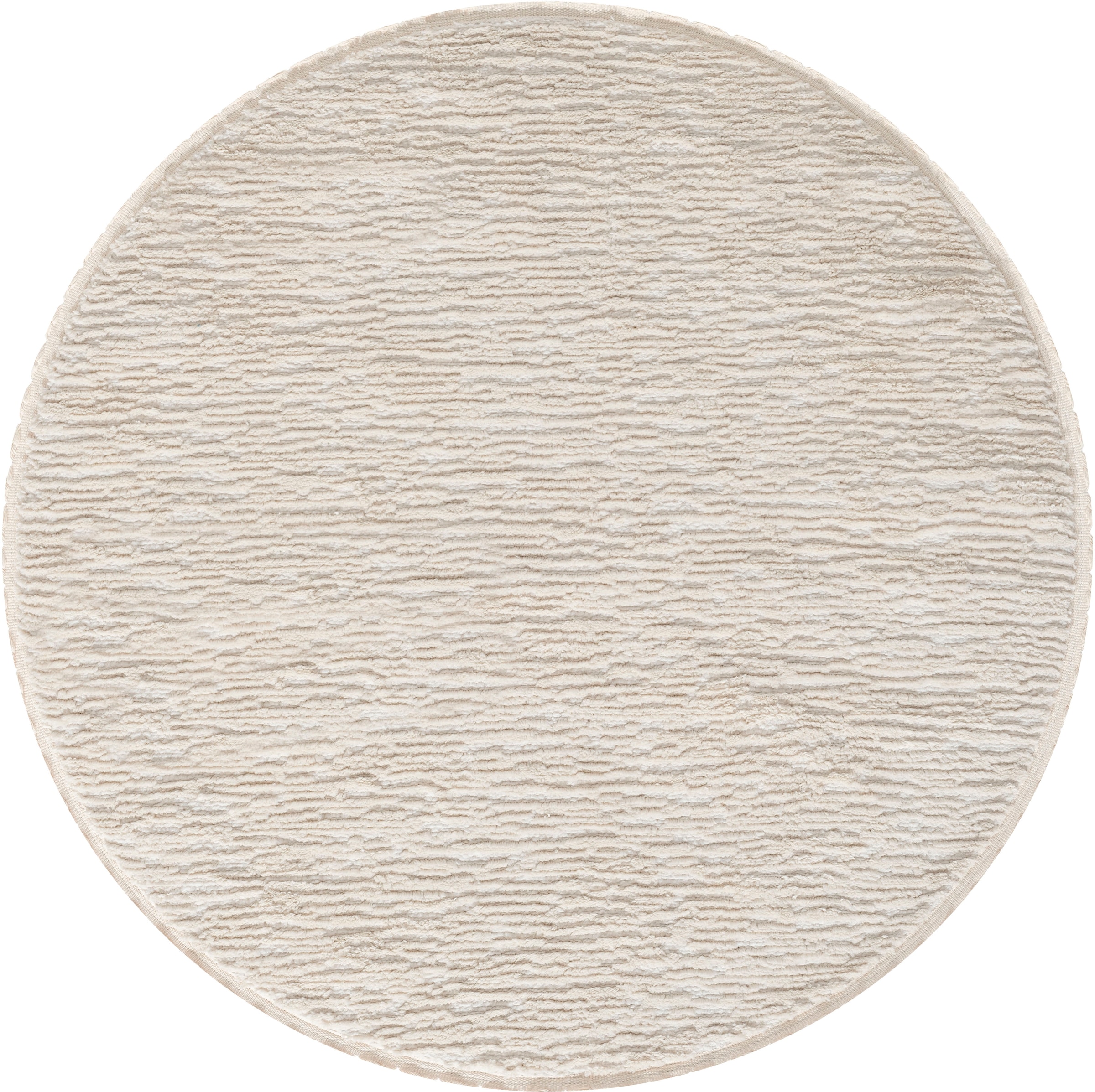 Hochflor-Teppich »Moroccan Pureness«, rund, moderner Teppich, Uni-Farben, flauschig...