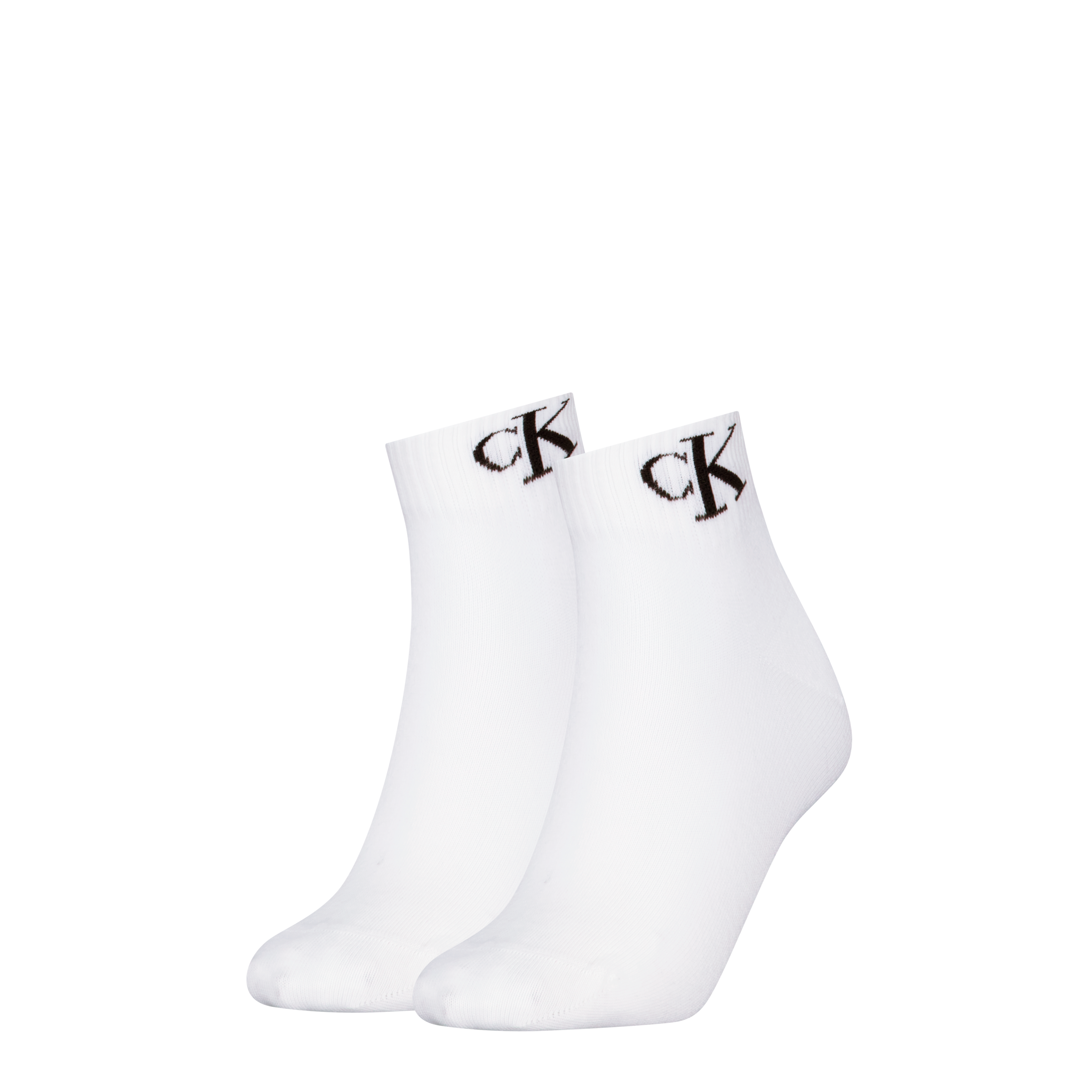 Calvin Klein Jeans "Ckj Women Quarter 2P Monogram" 2 Paar, 2 Stk. Tlg. Mit Logostickerei