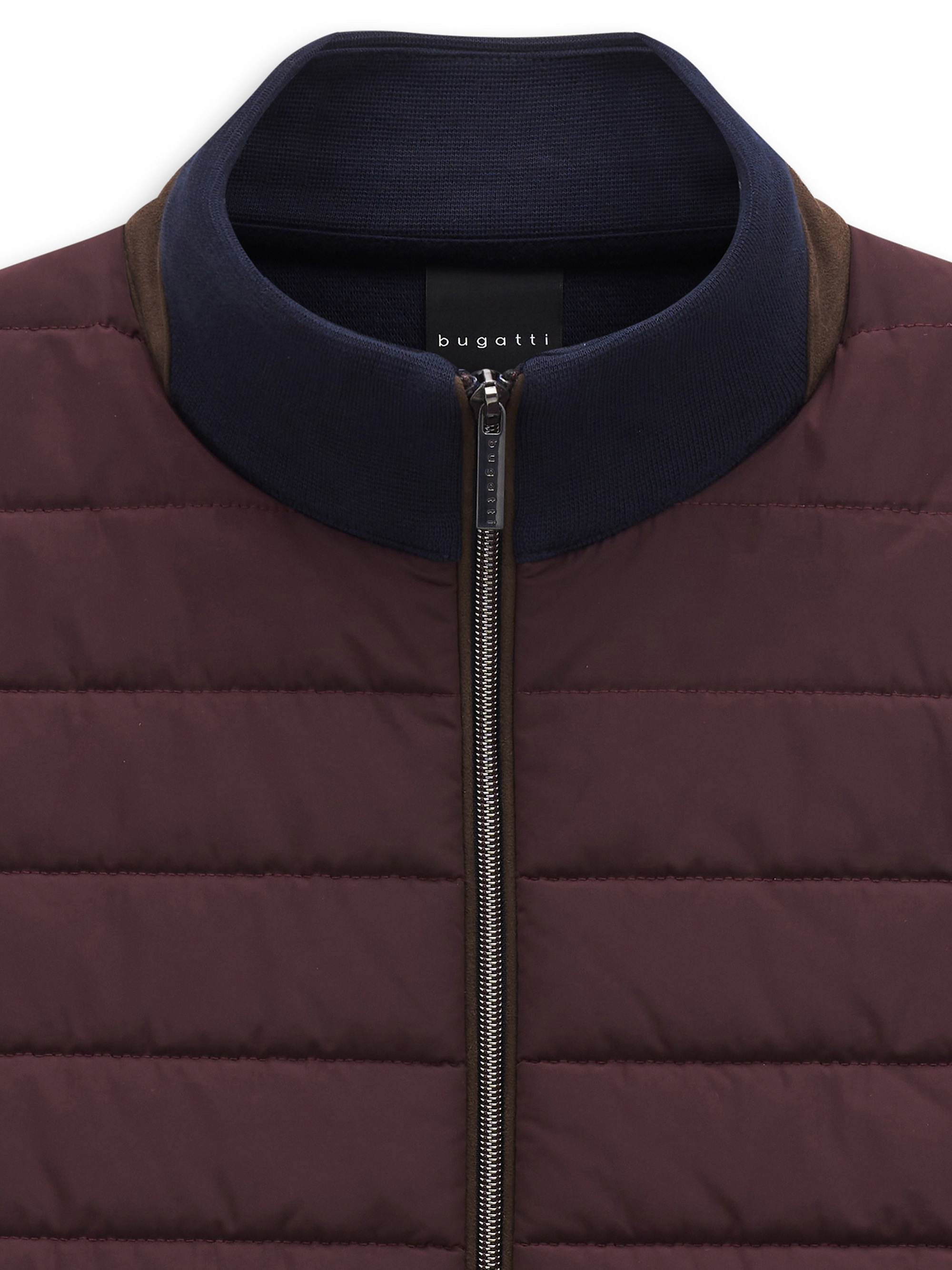 bugatti Strickweste »Regular Fit« Regular Fit Steppweste Baumwollmix