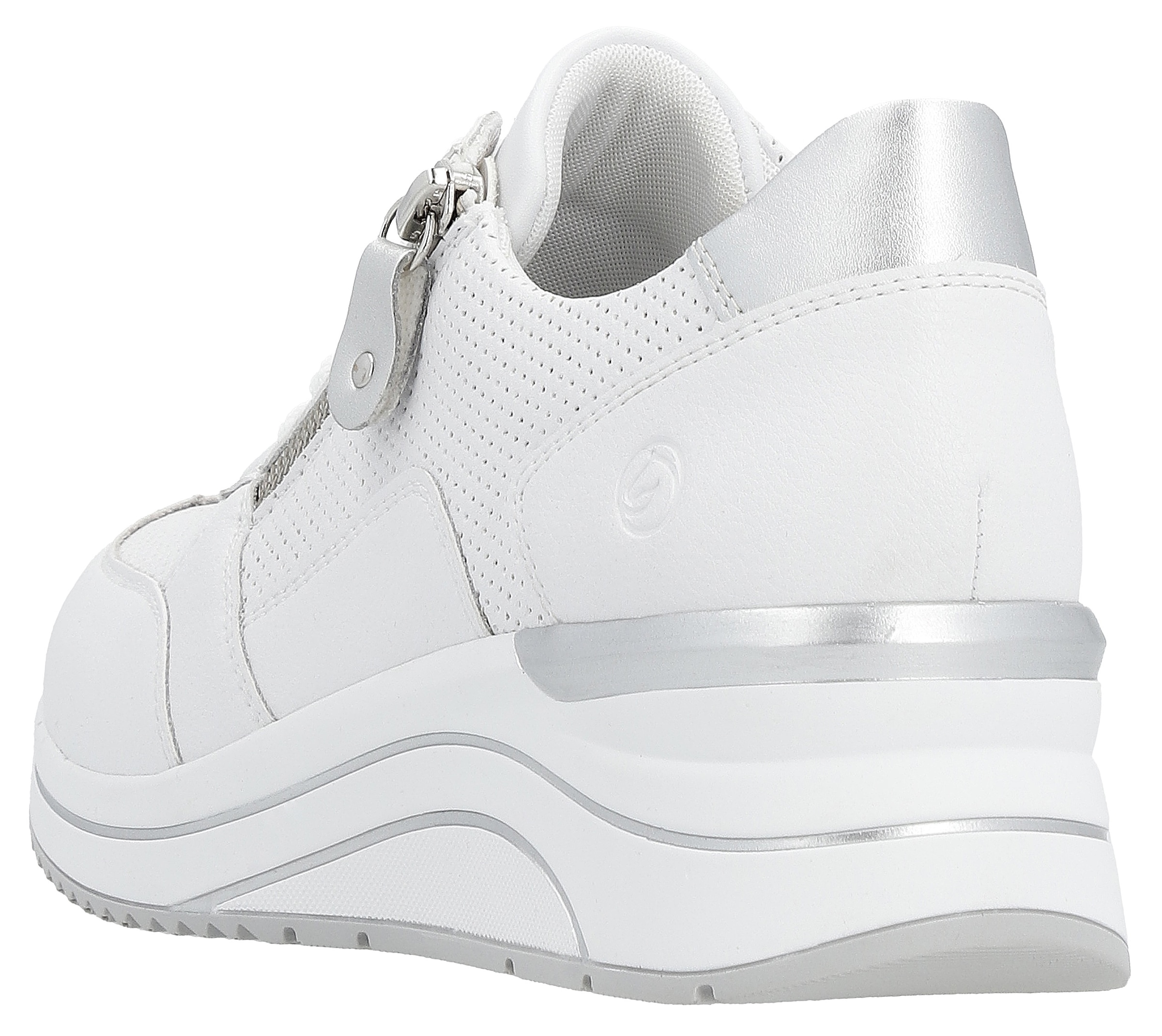 Remonte Keilsneaker, Freizeitschuh, Halbschuh, Schnürschuh mit Schaftrandpolsterung