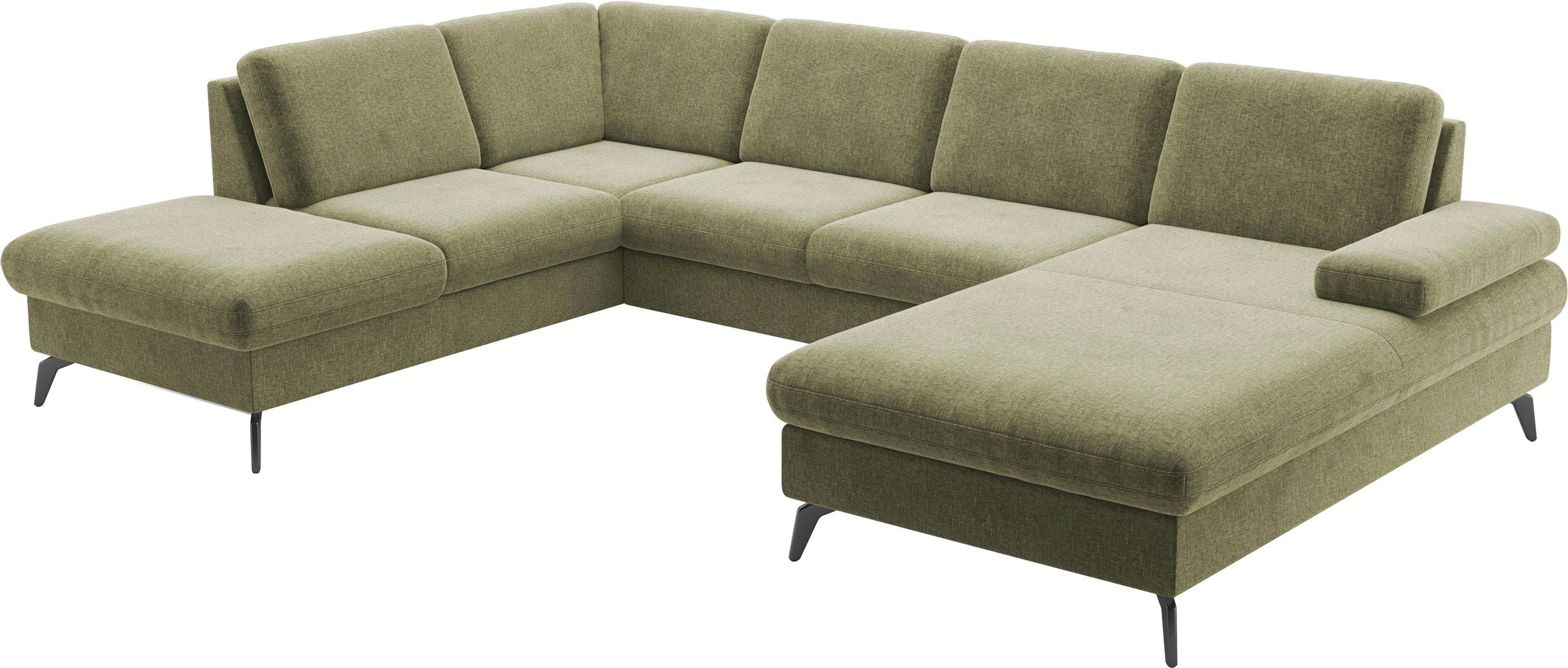 sit&more Wohnlandschaft »Morris Jubi U-Form, B: 300 cm«, mit Armteilfunktion & 1 Zierkissen, optional Bettfunktion