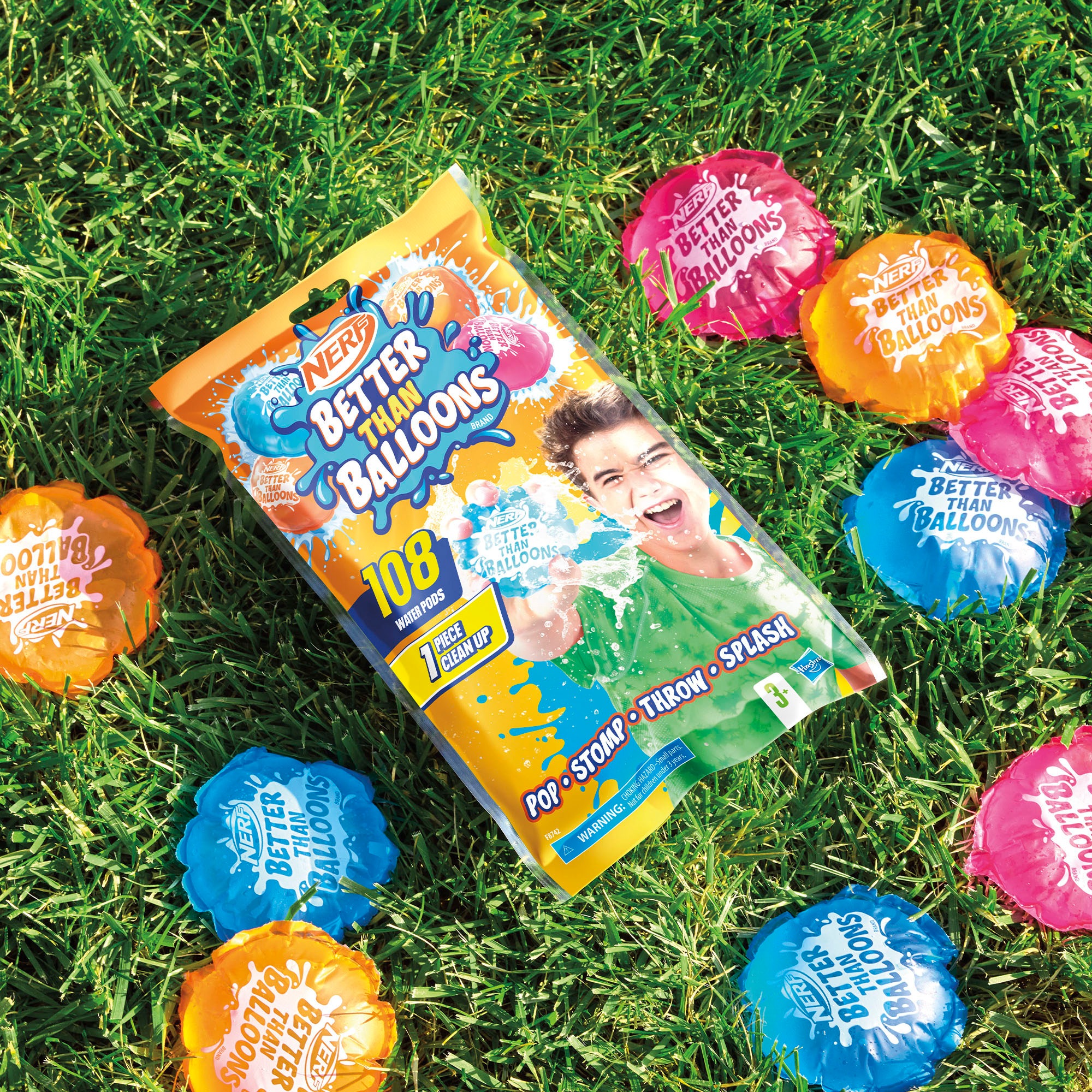 Hasbro Badespielzeug »Nerf, Better Than Balloons Wasserkapseln (108 Stück)«