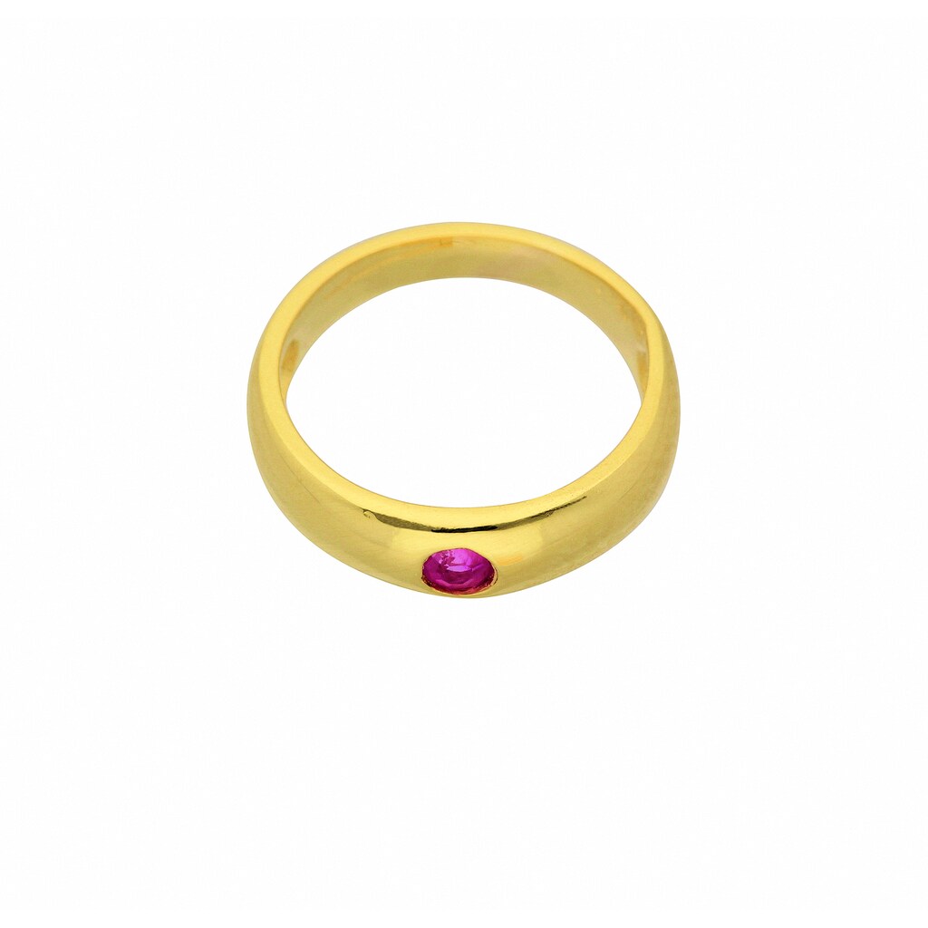 Adelia´s Kettenanhänger »Damen Goldschmuck 333 Gold Anhänger Taufring mit Rubin Ø 11,2 mm«, 333 Gold Goldschmuck für Damen