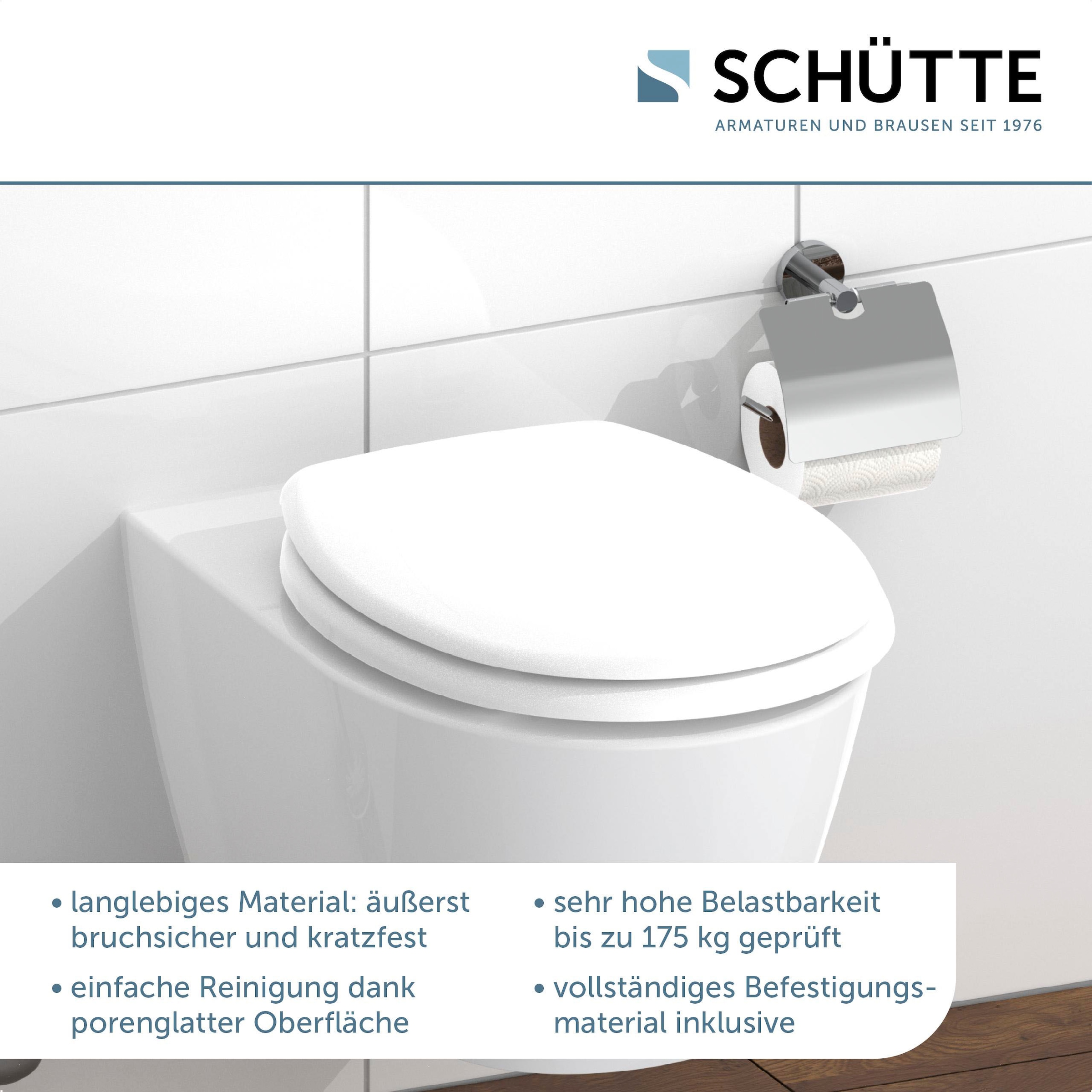 Schütte WC-Sitz, Duroplast,maximale Belastung der Klobrille 175 kg günstig online kaufen